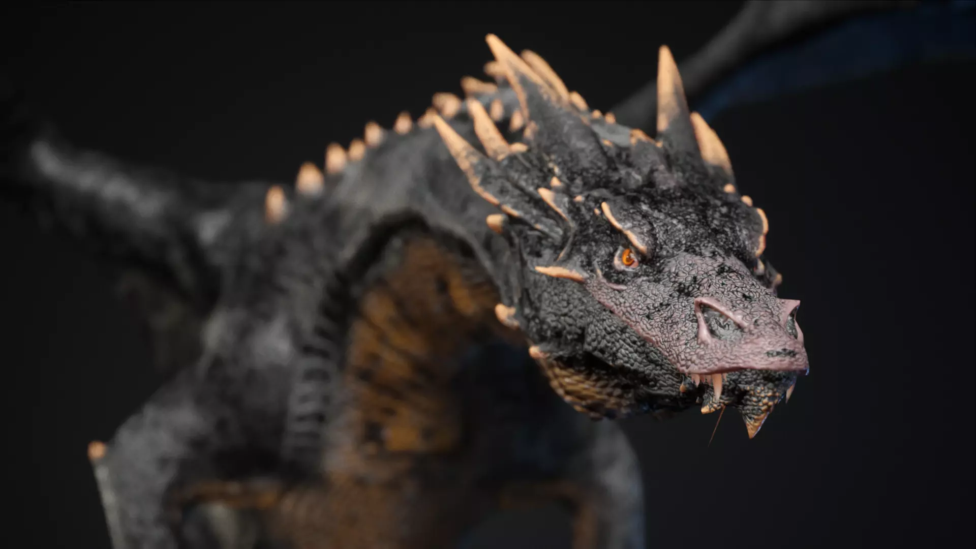 Dragon 1 UE4 and Unity Low-poly 3D model_0
