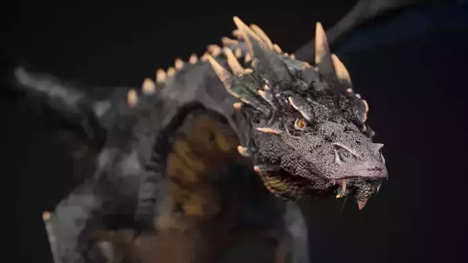 Dragon 1 UE4 and Unity Low-poly 3D model
