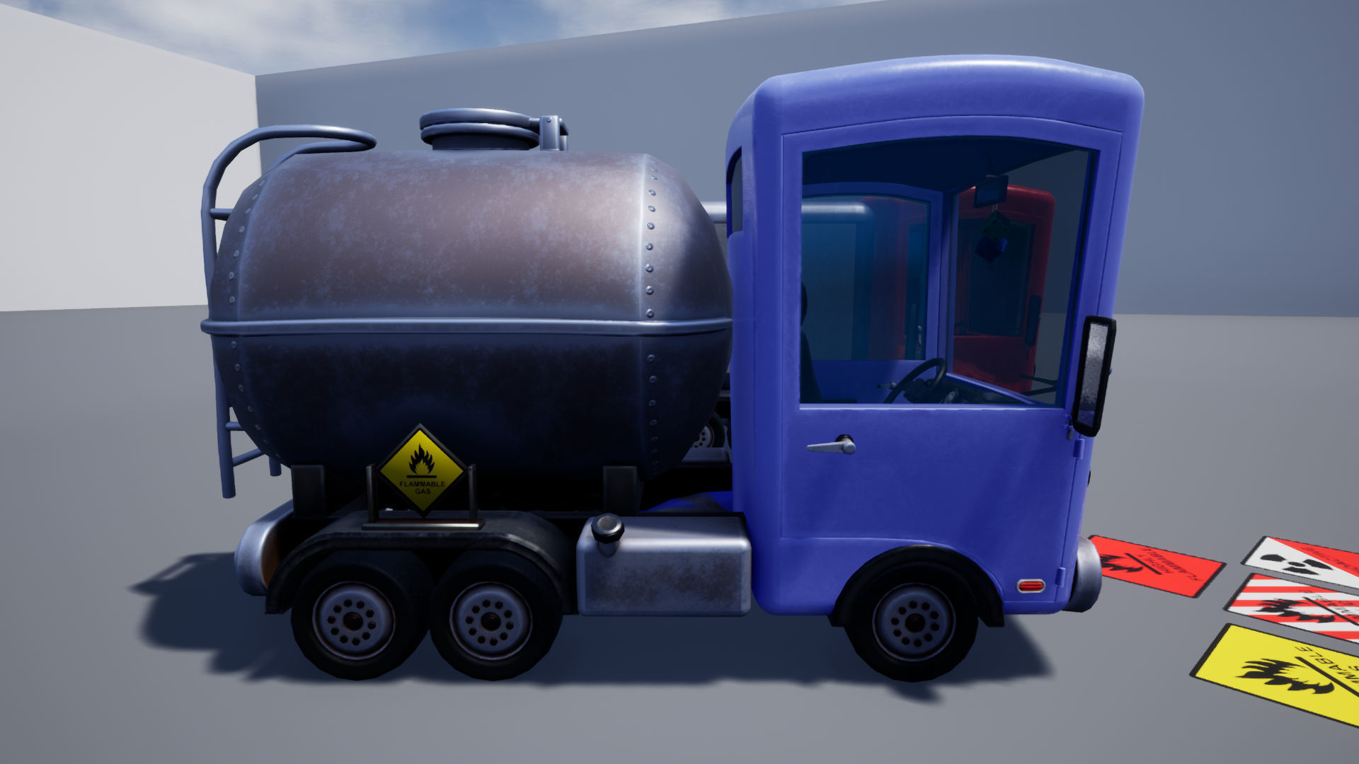Stylized Truck Pack Low-poly 3D model_3