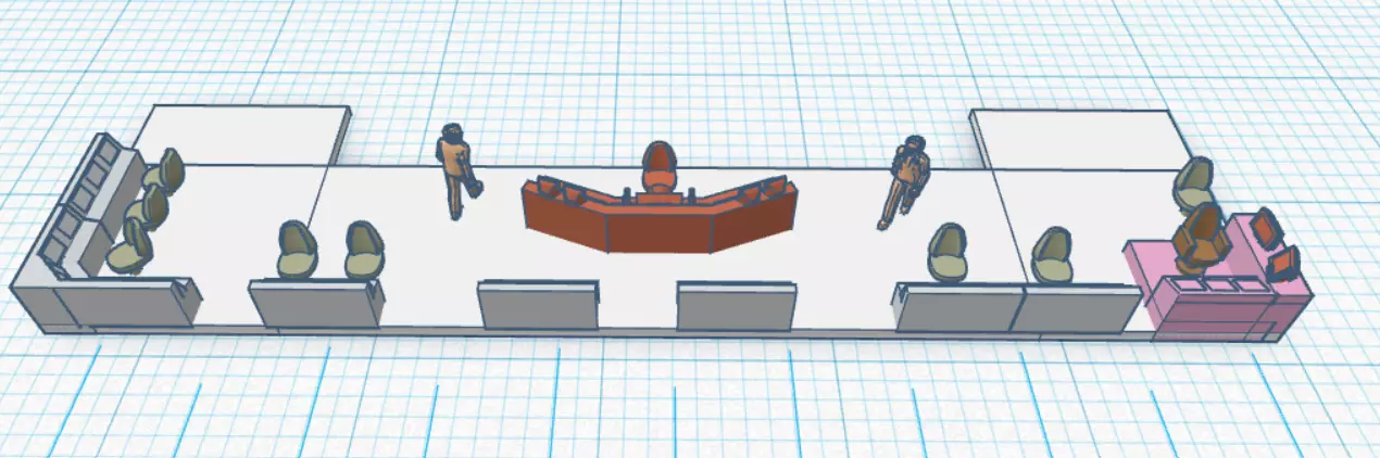 Enterprise and Nimitz Bridge Interior with Modules 3D print model_0