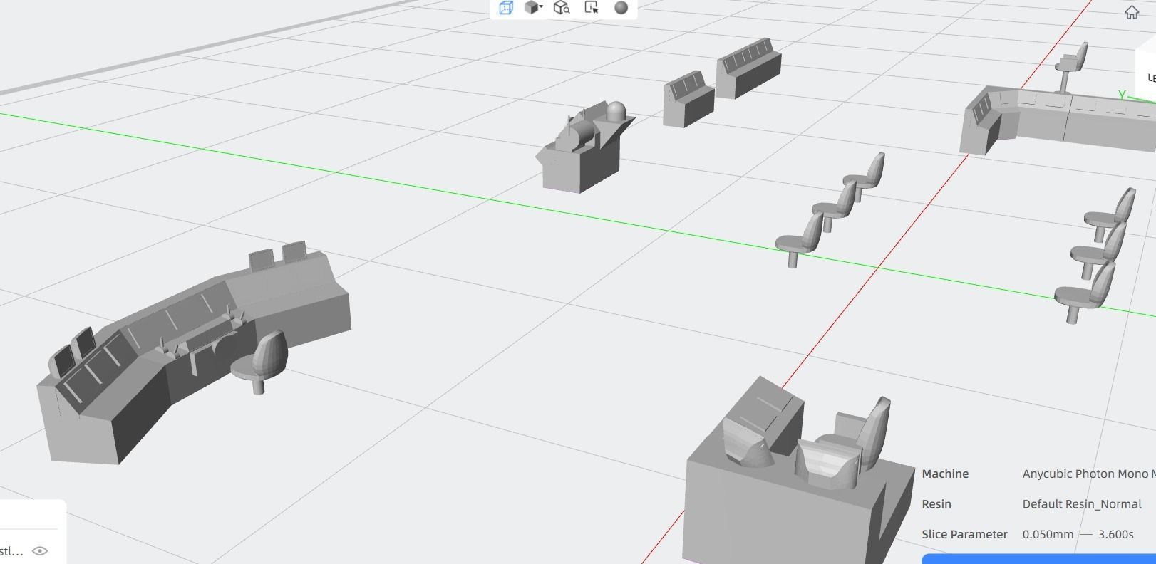 Enterprise and Nimitz Bridge Interior with Modules 3D print model_9