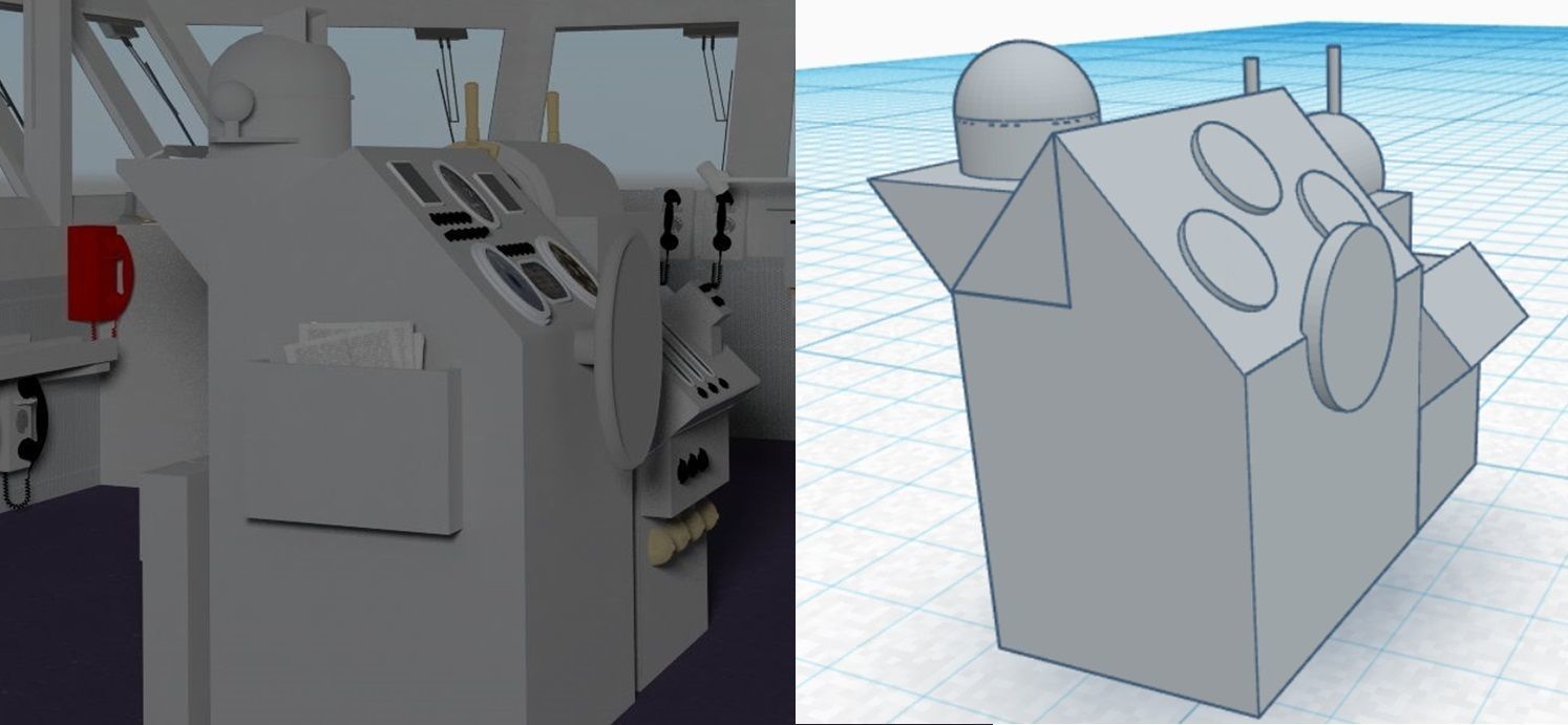 Enterprise and Nimitz Bridge Interior with Modules 3D print model_6