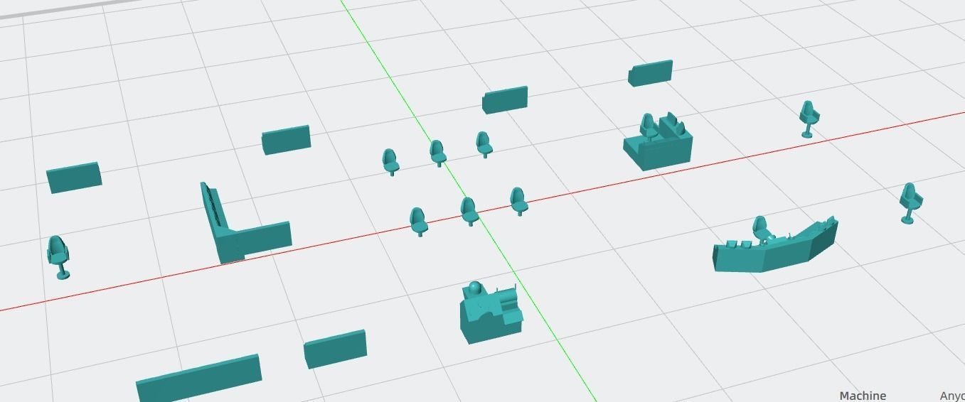 Enterprise and Nimitz Bridge Interior with Modules 3D print model_8