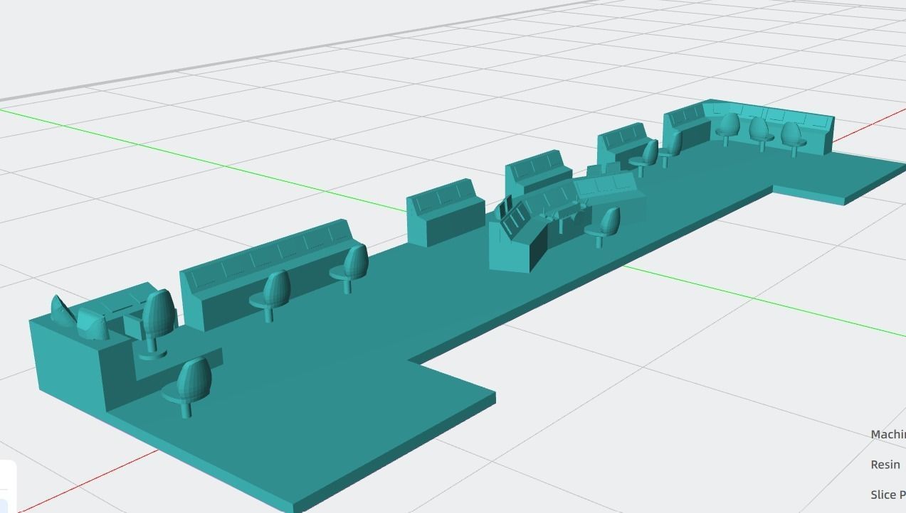 Enterprise and Nimitz Bridge Interior with Modules 3D print model_2