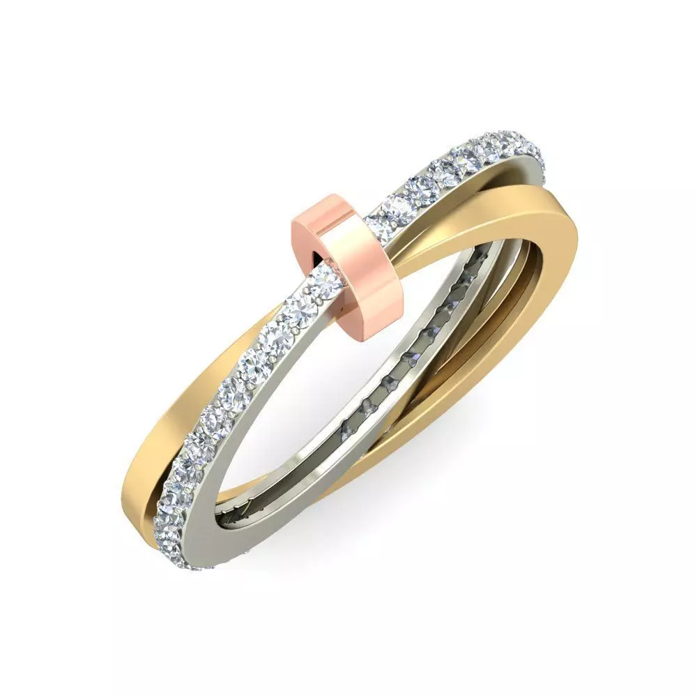 Cuba Solitaire Ring 3D print model