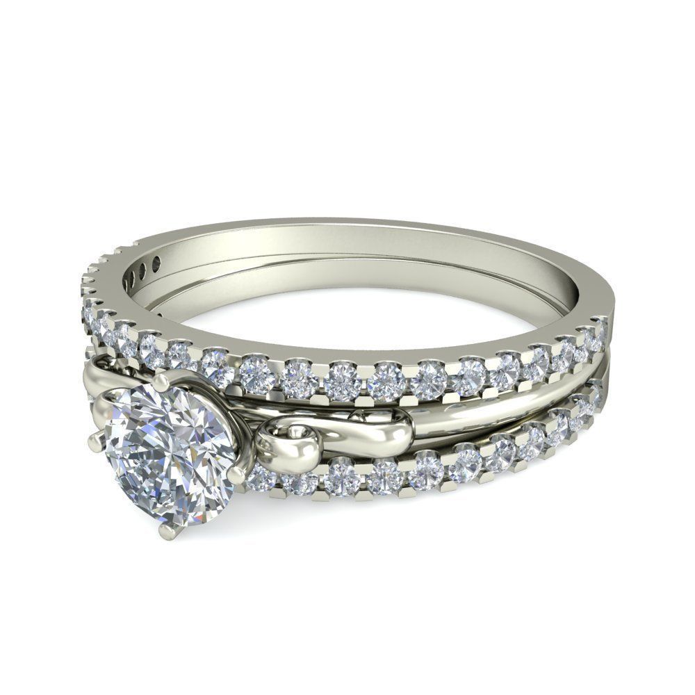 Solitaire  Elegant Stone Track 3D print model_4