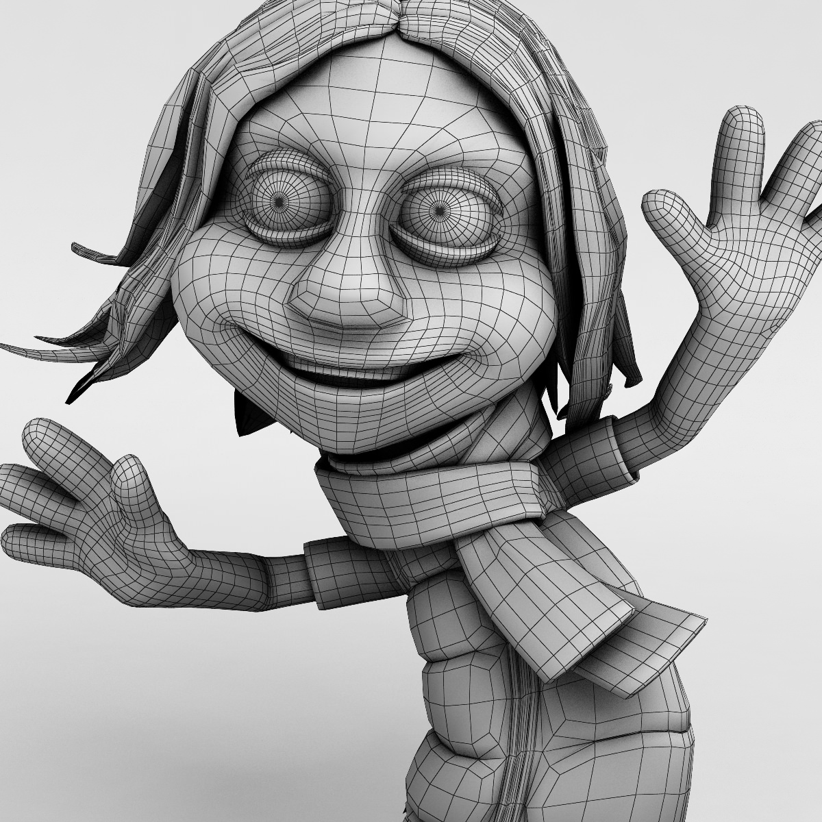 Kid 2 rigged 3D model_10