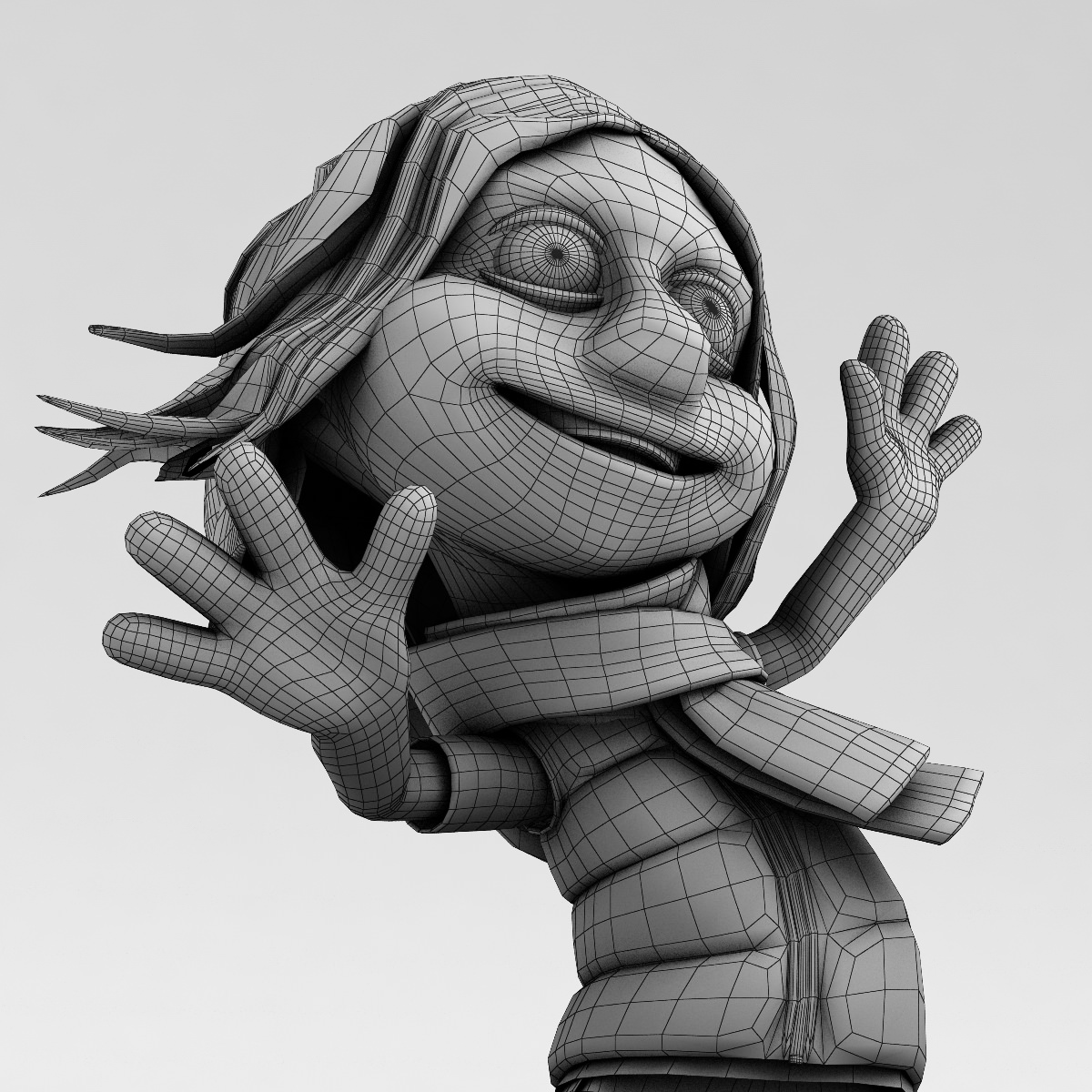 Kid 2 rigged 3D model_11