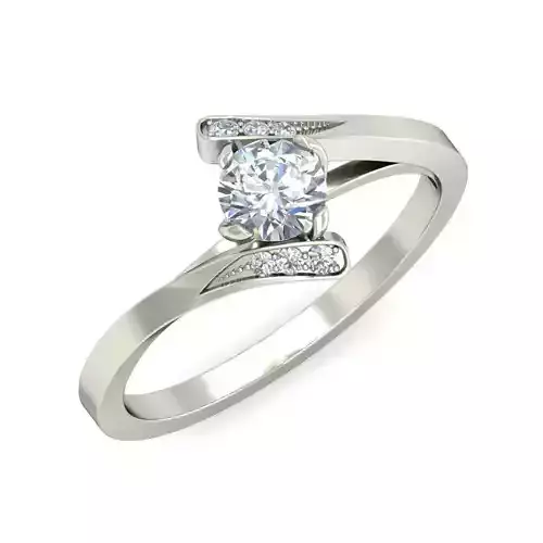 Elegant Single Stone Ring VJR97
