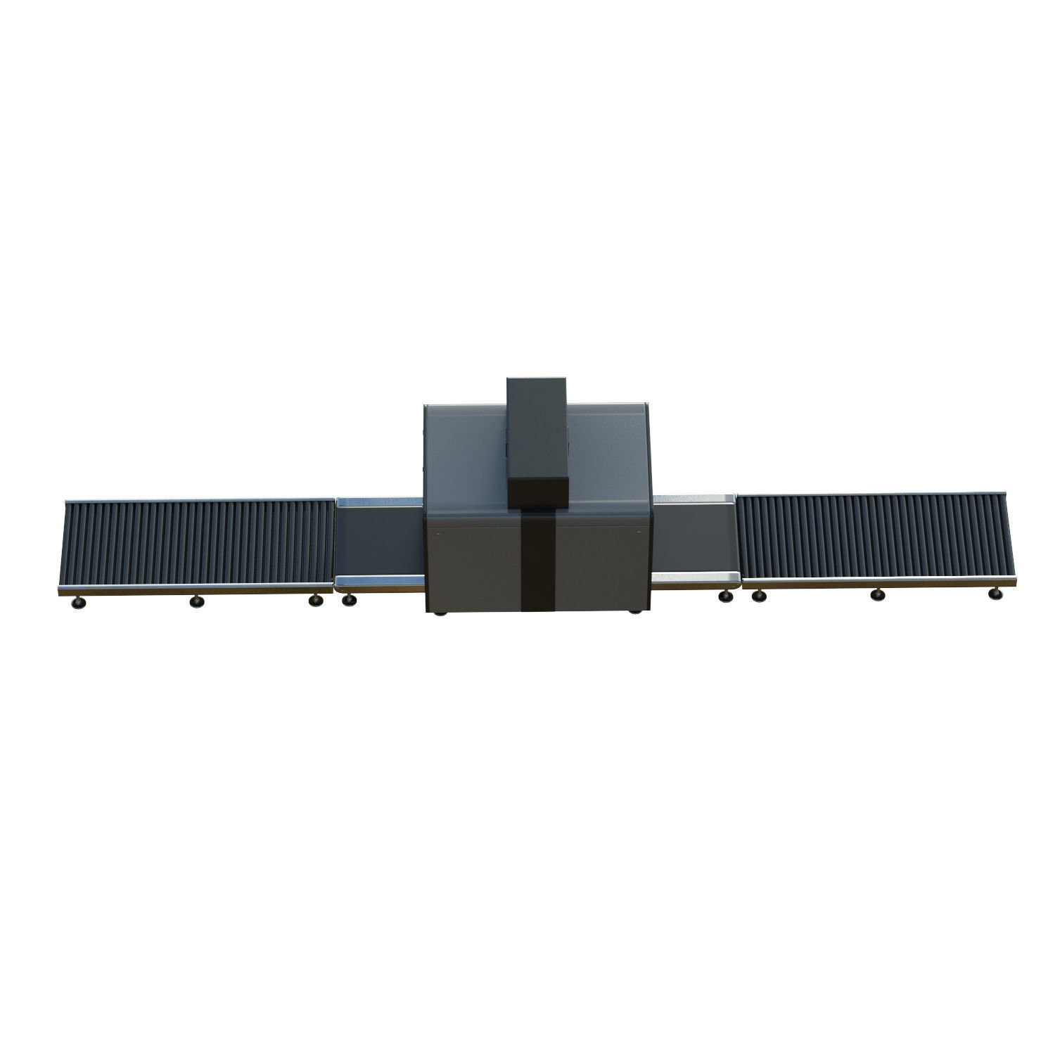 Airport Security X-ray Conveyer Low-poly 3D model_10