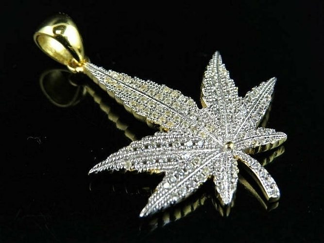 Marijuana Leaf Pendant 3D print model