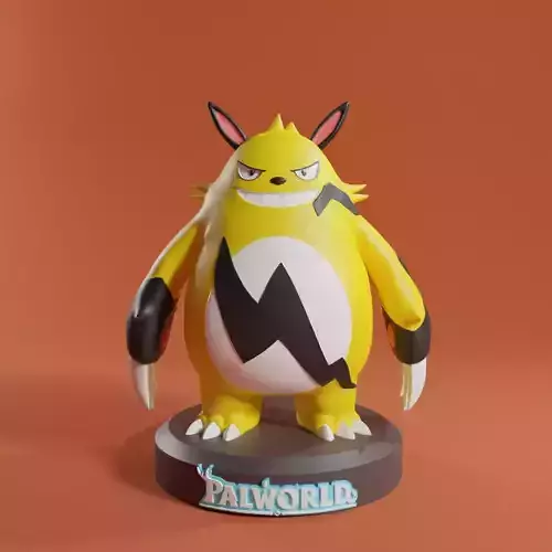 PALWORLD GRIZZBOLT FIGURE 3D print model