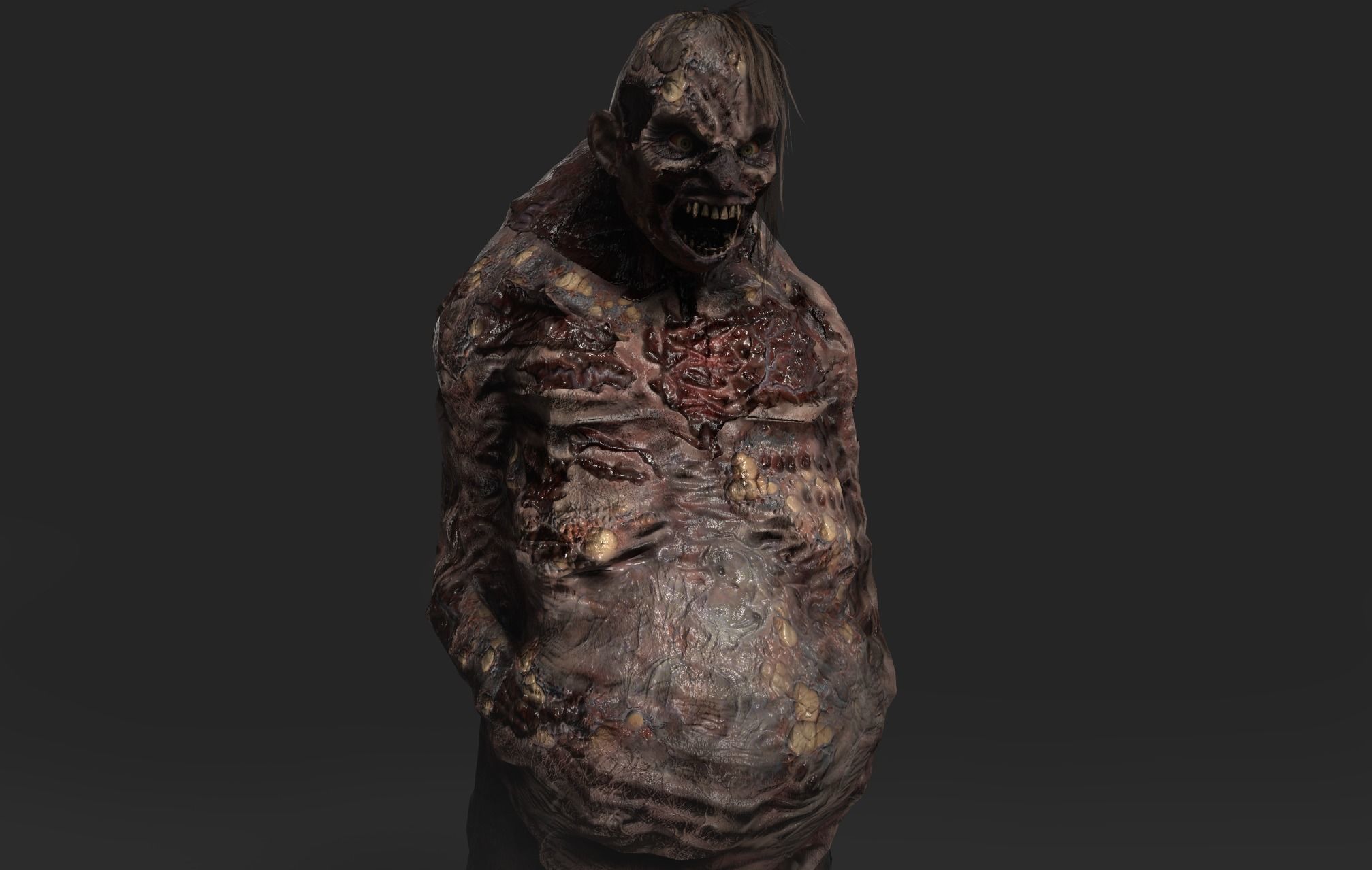 Zombie Rage Low-poly 3D model_22