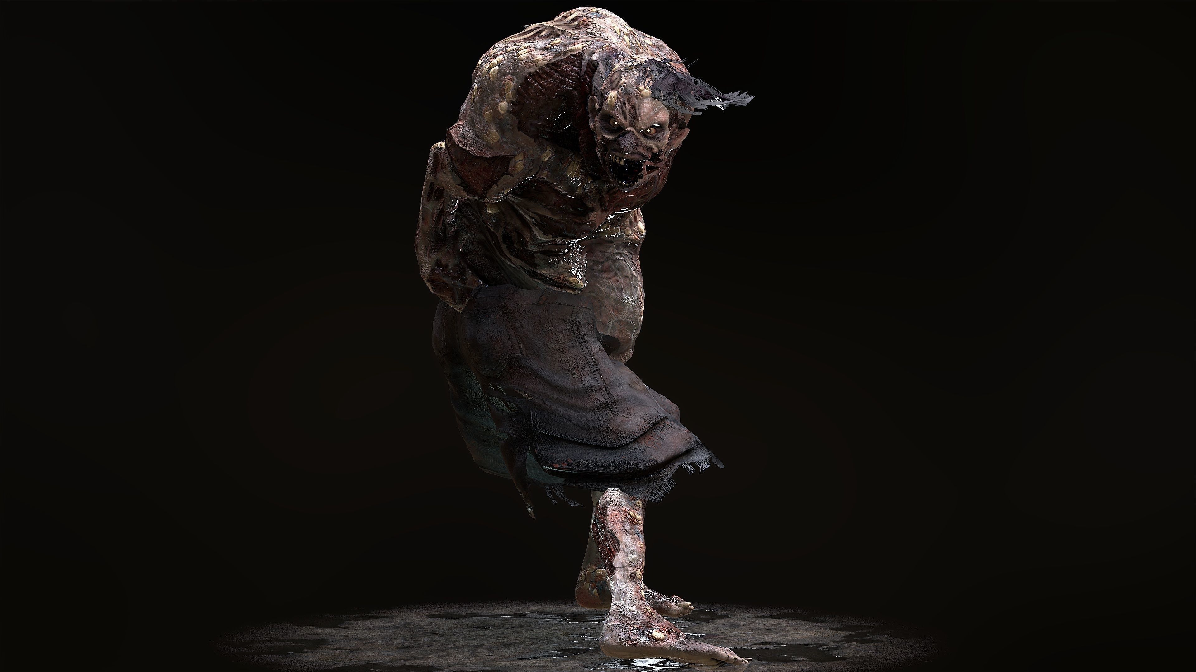 Zombie Rage Low-poly 3D model_8