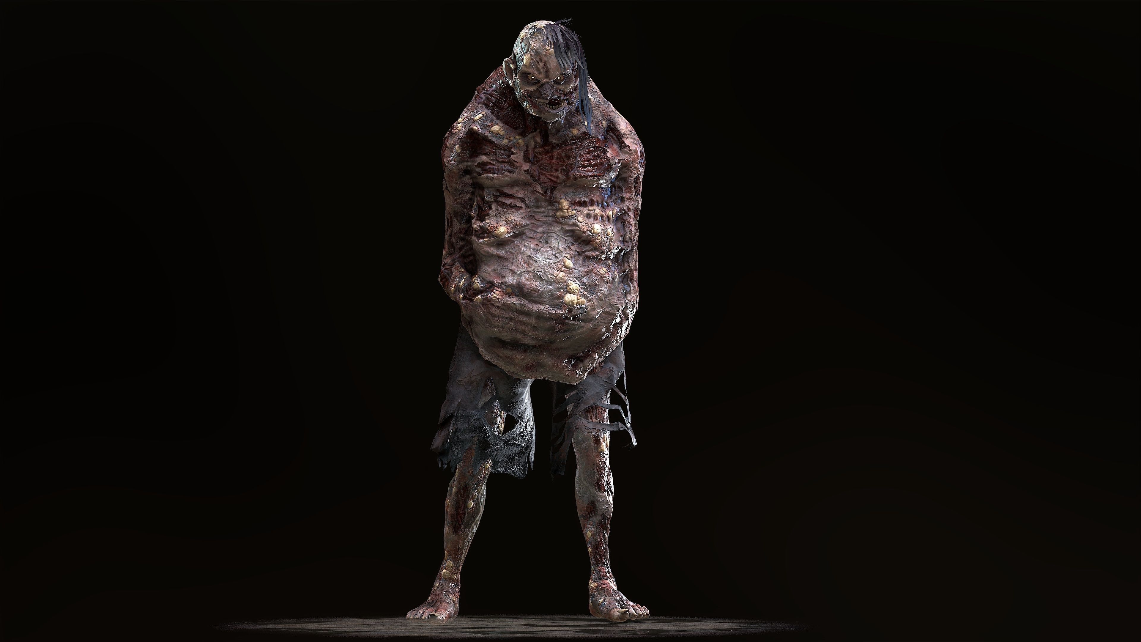 Zombie Rage Low-poly 3D model_10