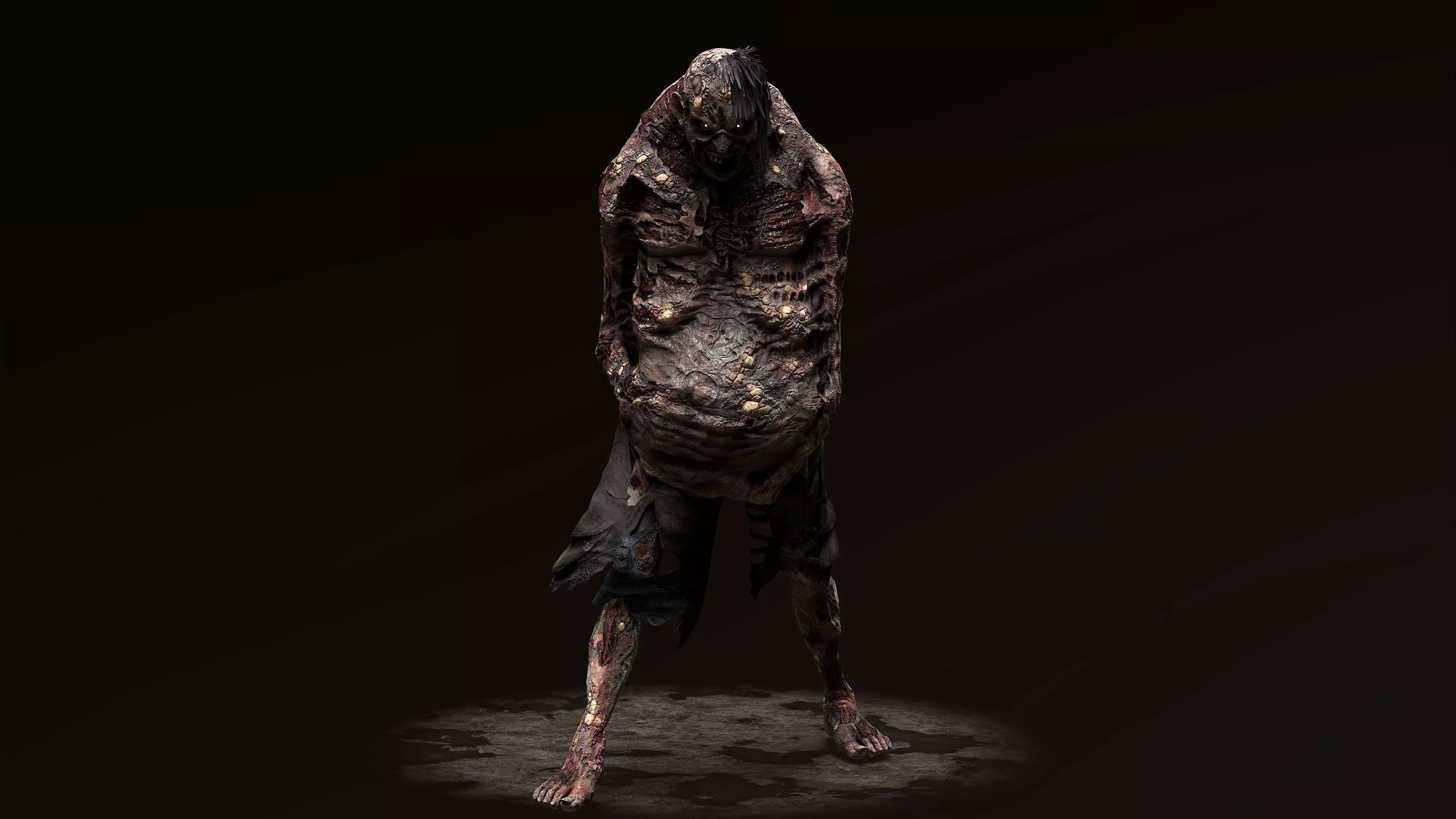 Zombie Rage Low-poly 3D model_0
