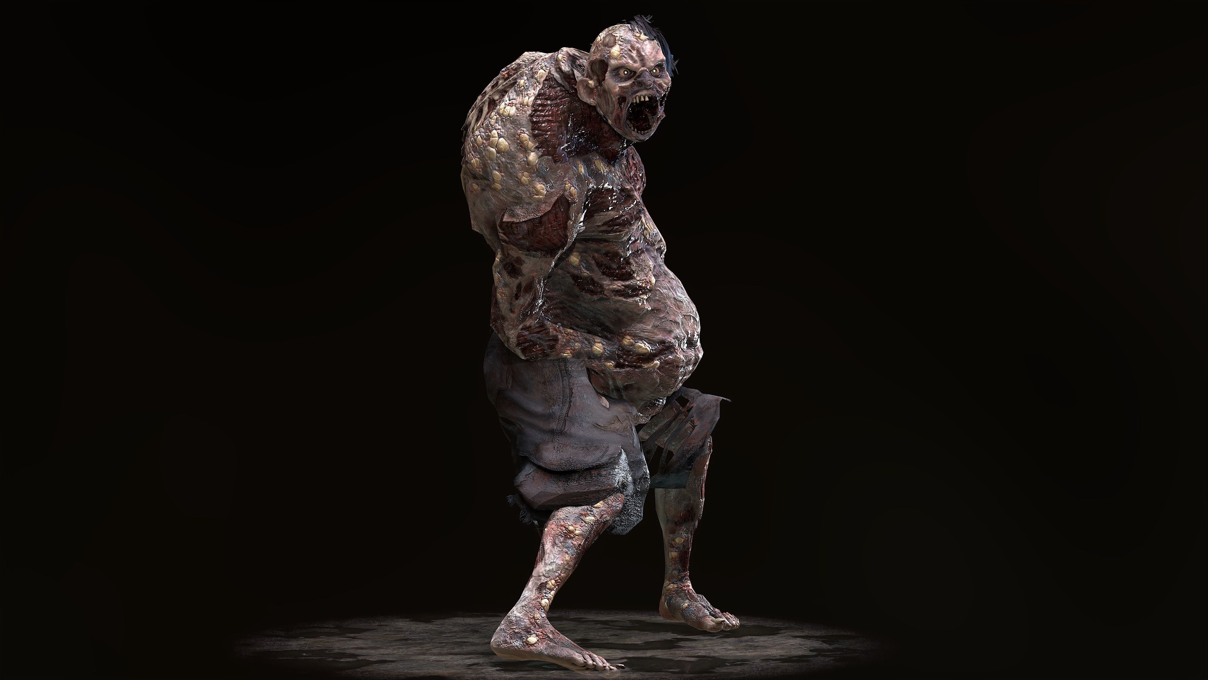 Zombie Rage Low-poly 3D model_9