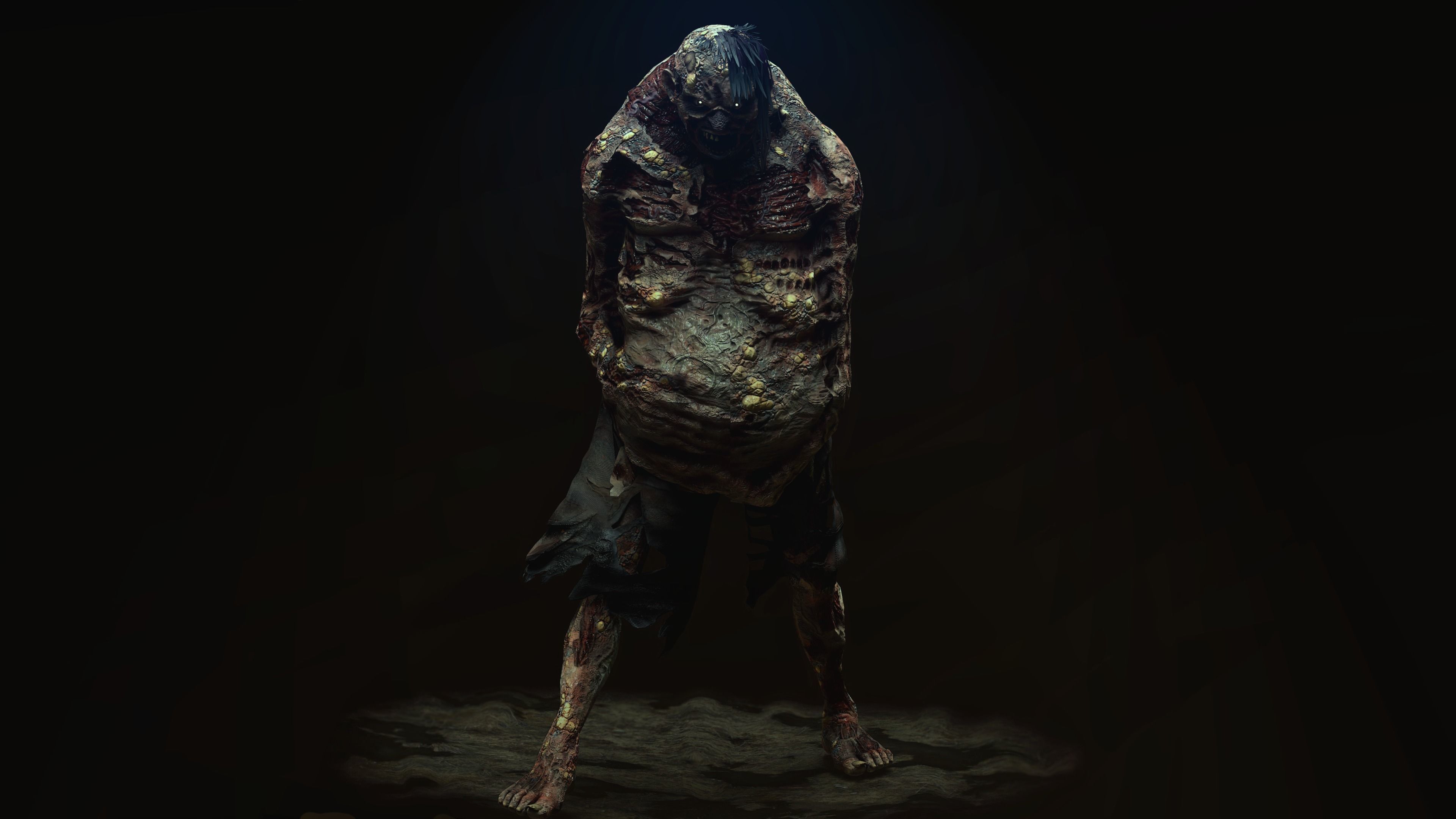 Zombie Rage Low-poly 3D model_3