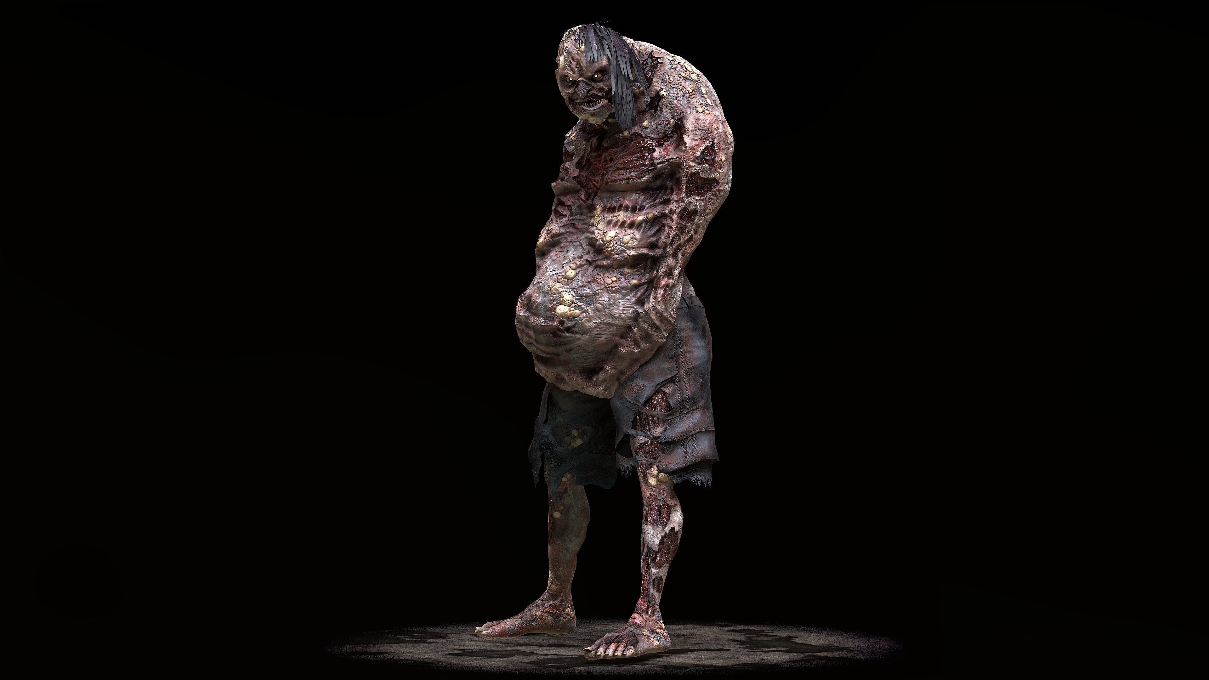 Zombie Rage Low-poly 3D model_14