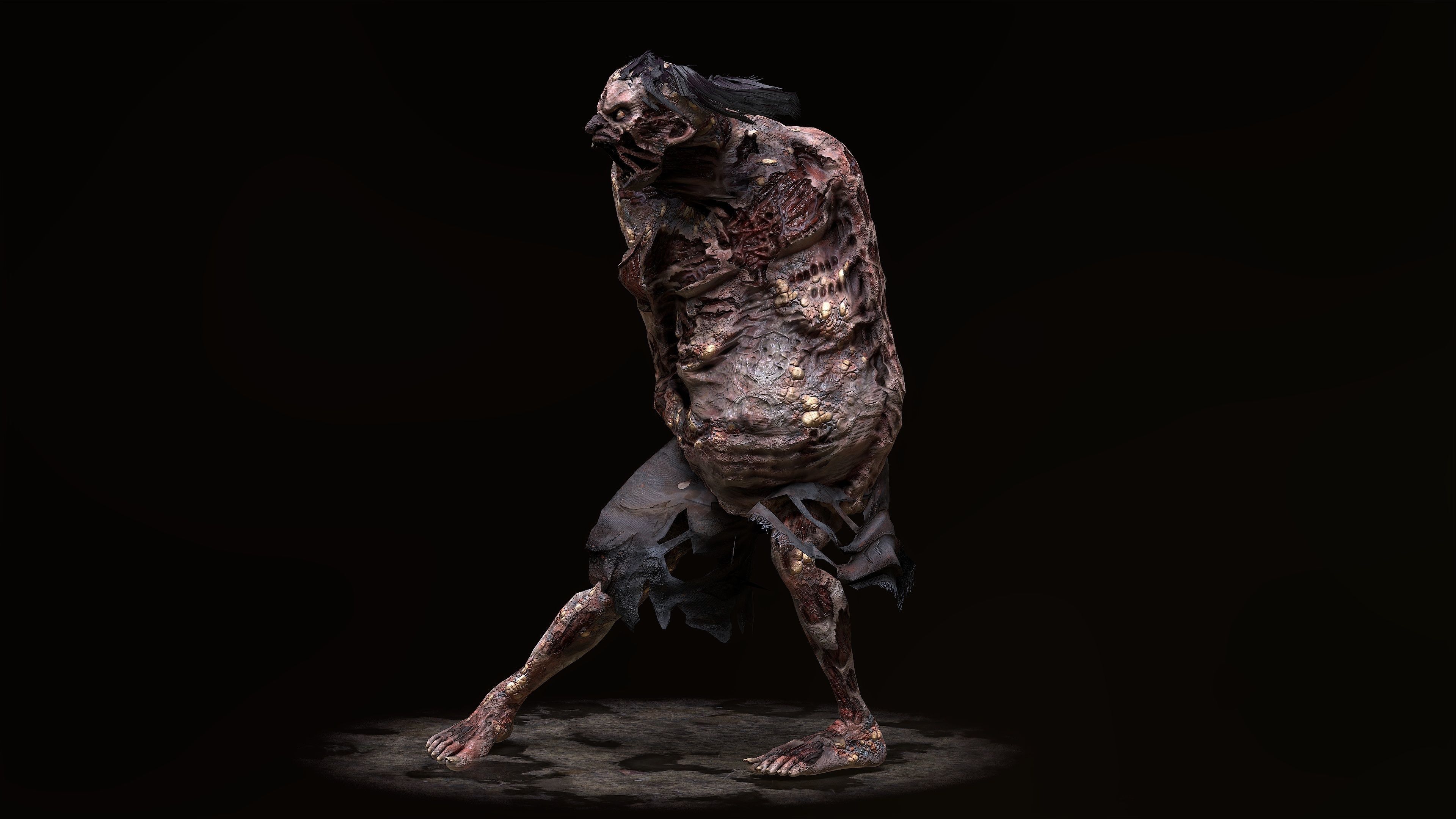 Zombie Rage Low-poly 3D model_6