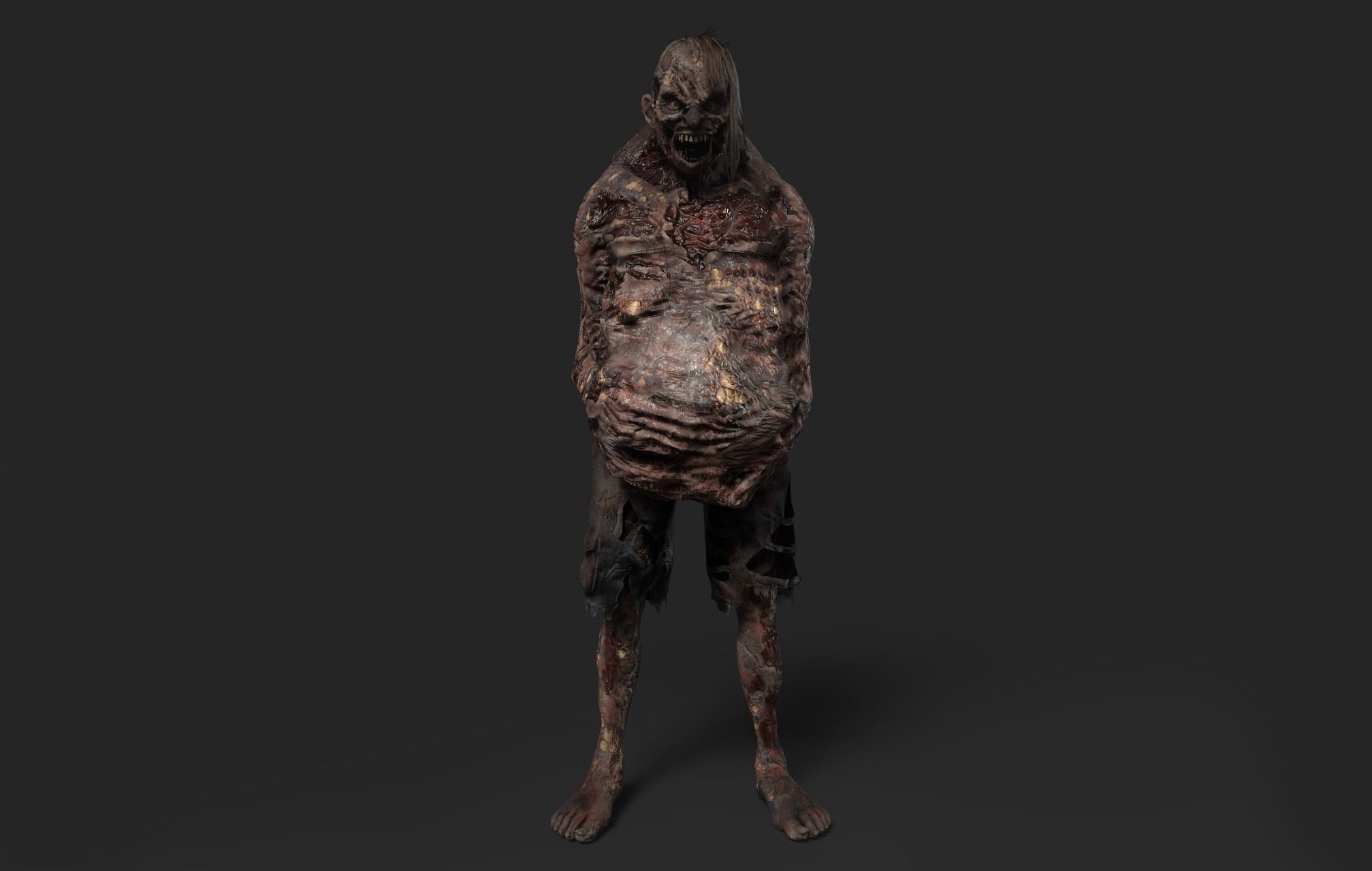 Zombie Rage Low-poly 3D model_17