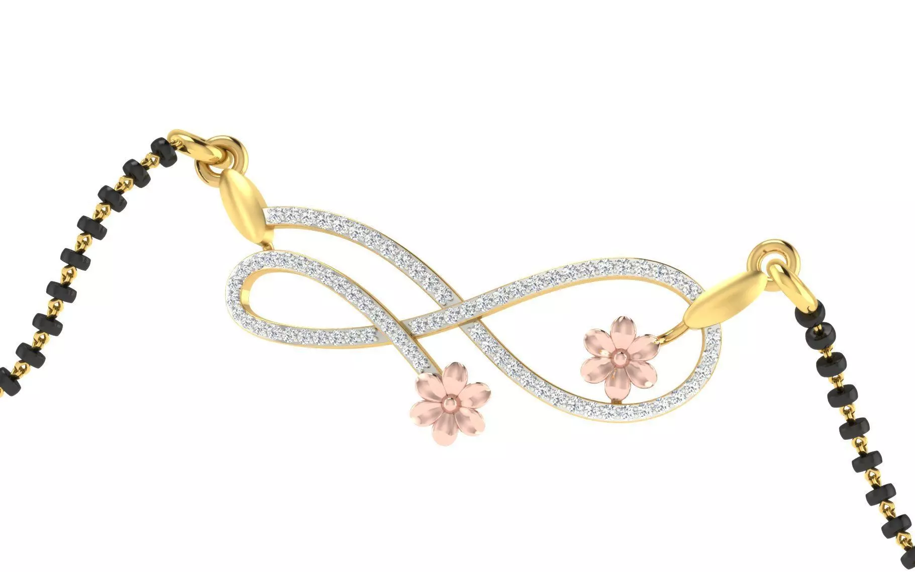 light weight yellow gold  diamond pendent -EZ T-13 3D print model_0