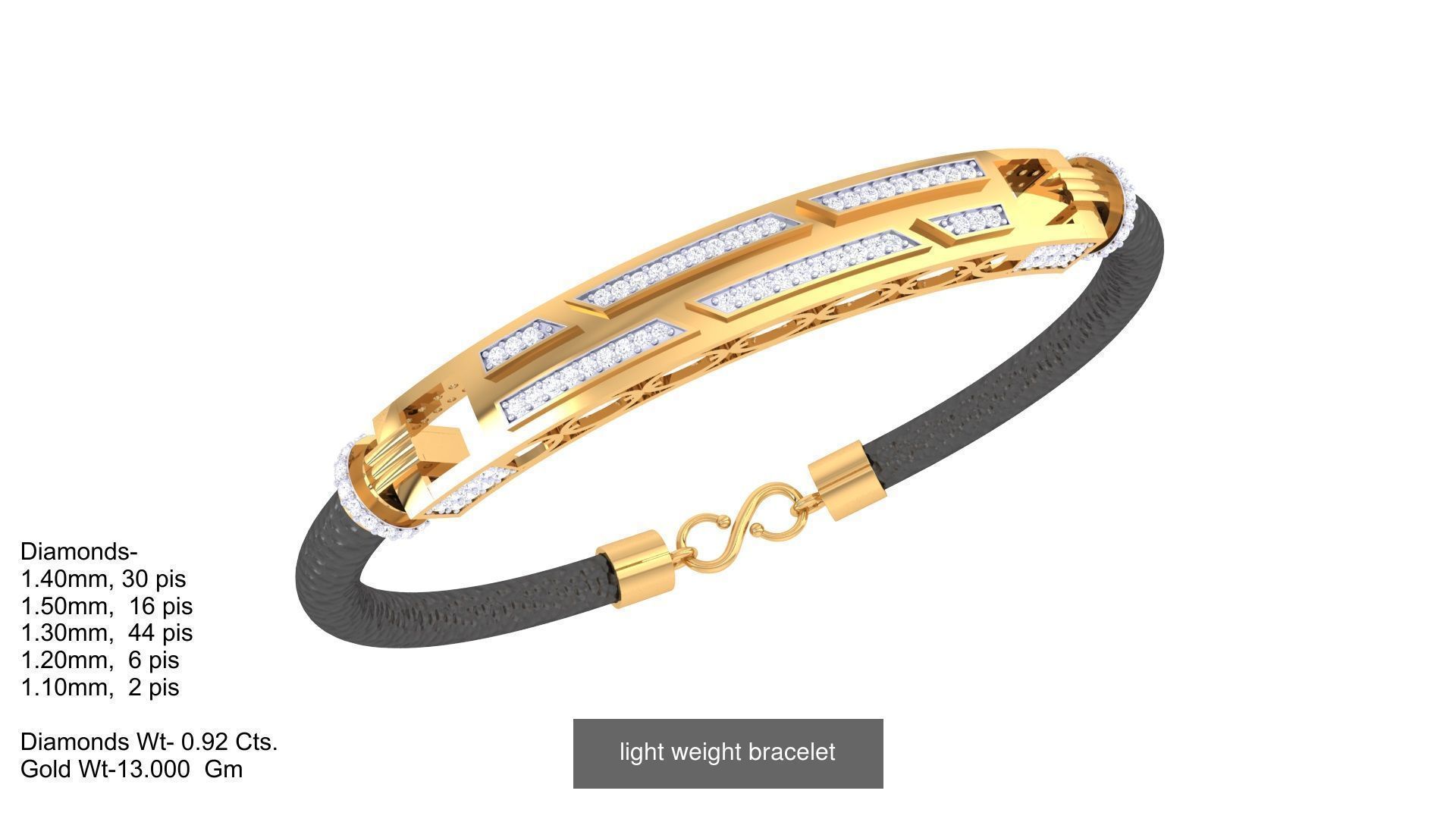 Light Weight Bracelets pack 3D Model Collection_23