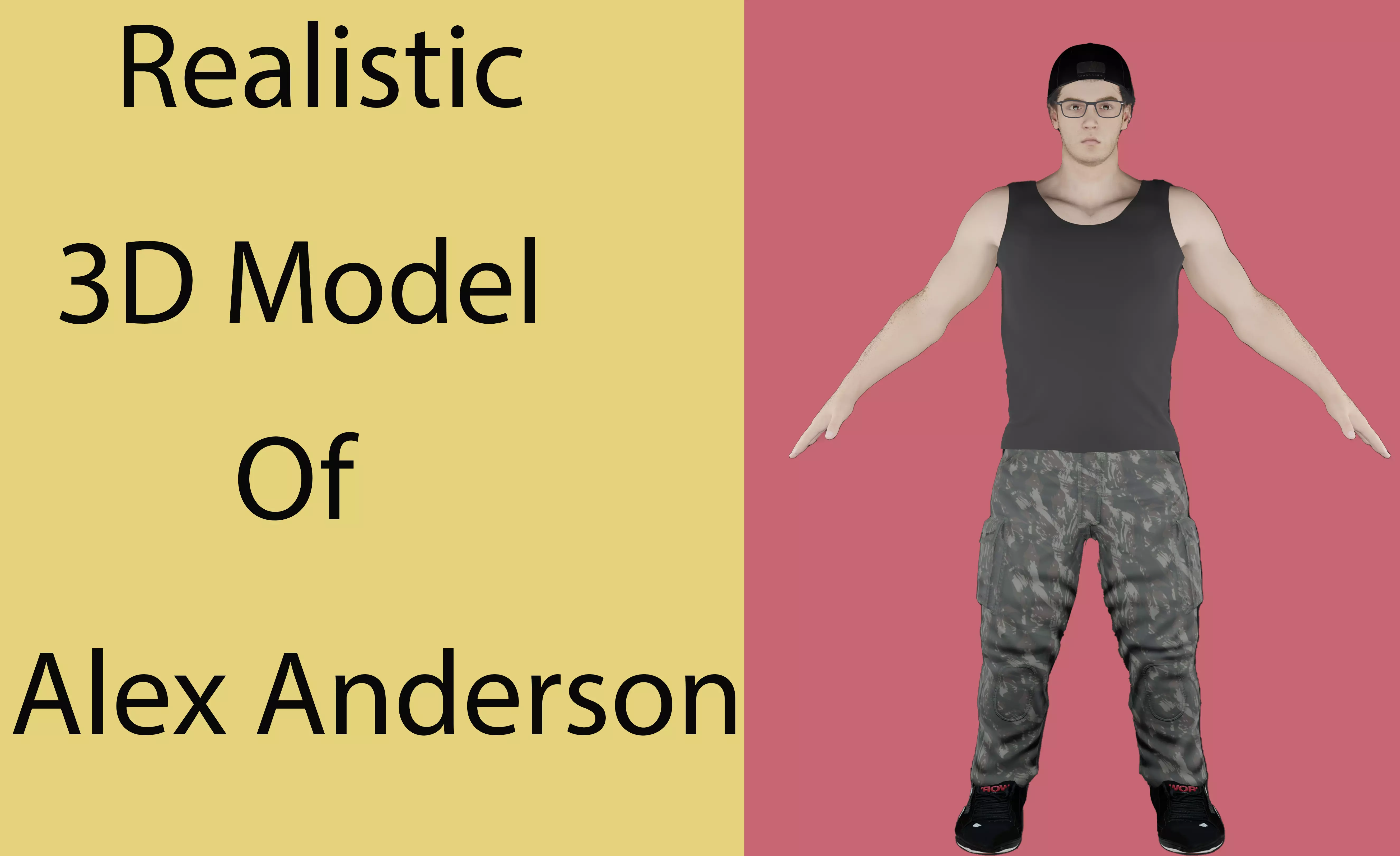 Alex Henderson Low-poly 3D model_0