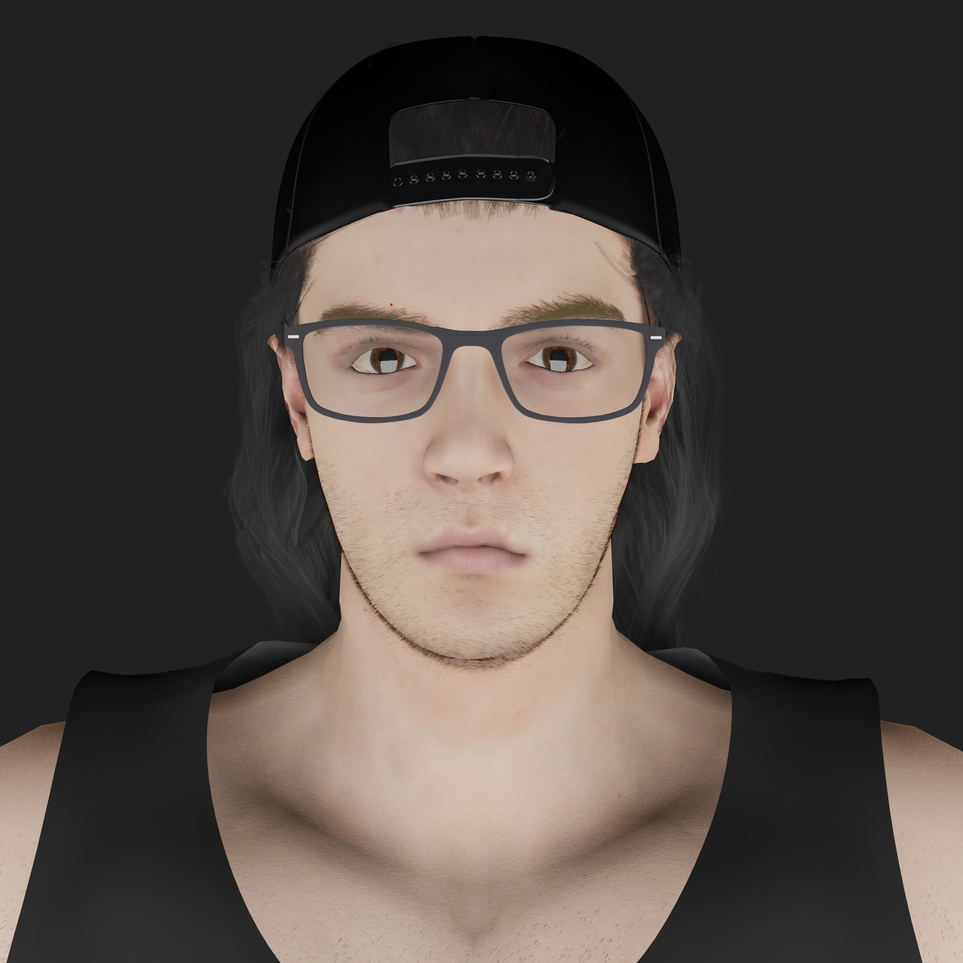 Alex Henderson Low-poly 3D model_5