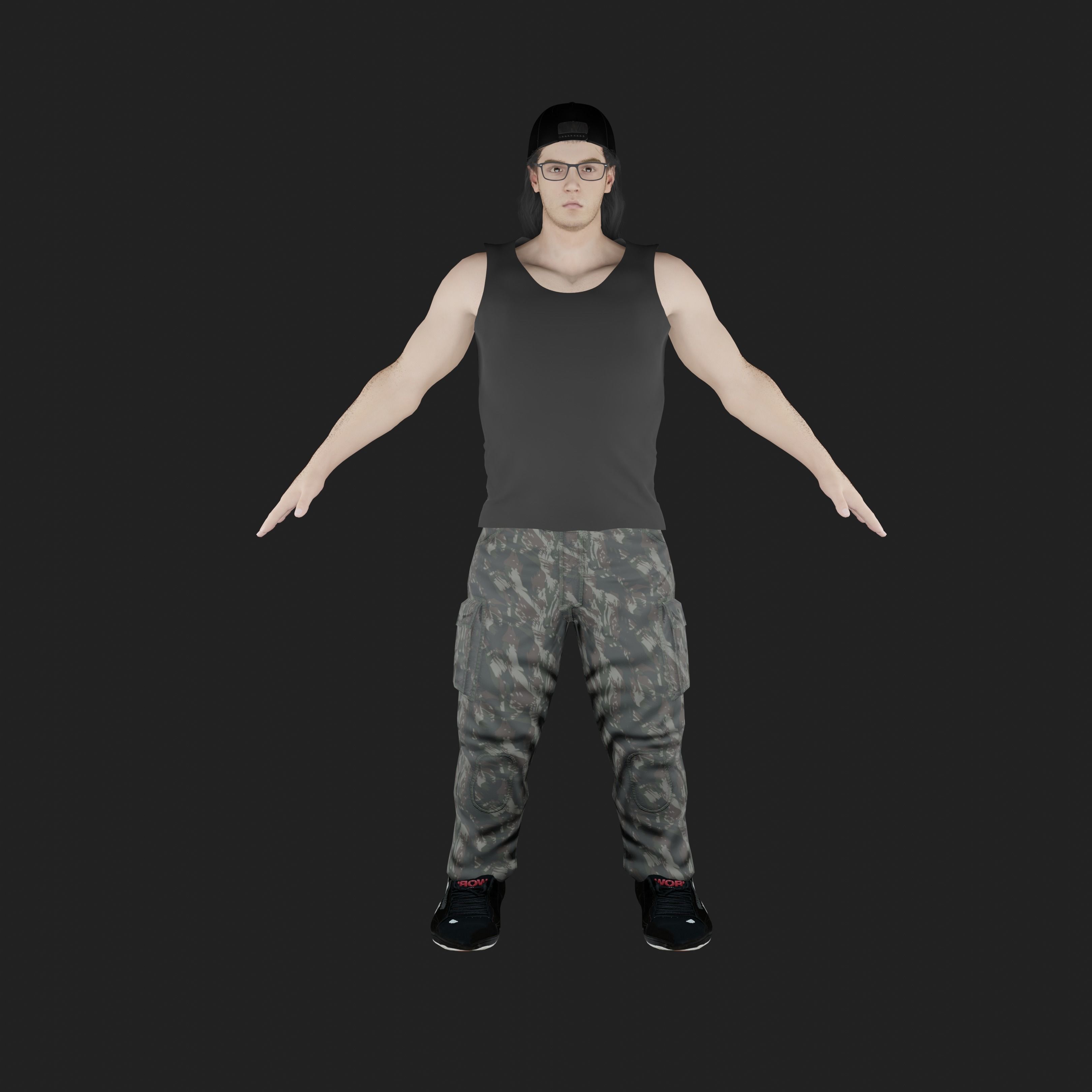 Alex Henderson Low-poly 3D model_1