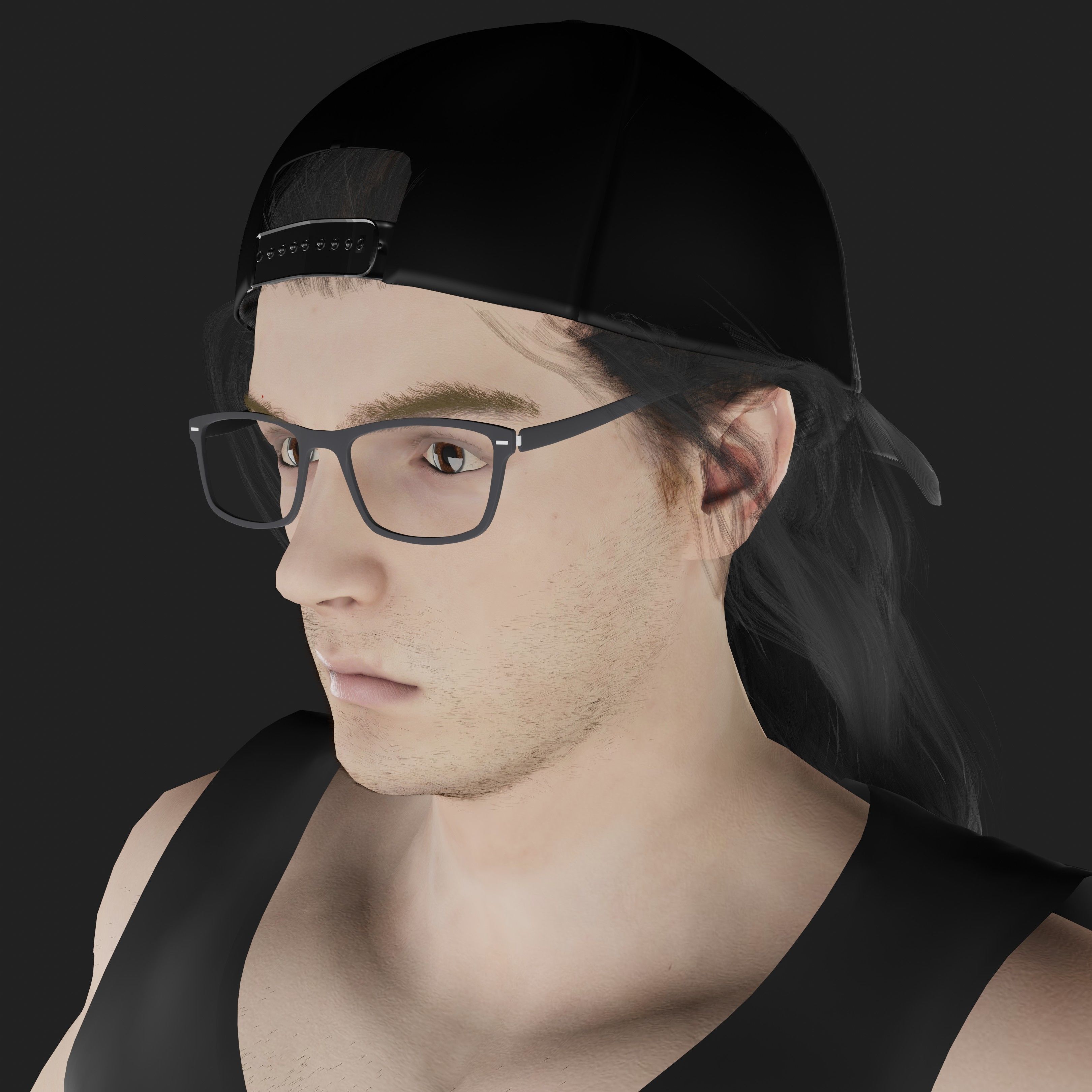 Alex Henderson Low-poly 3D model_17