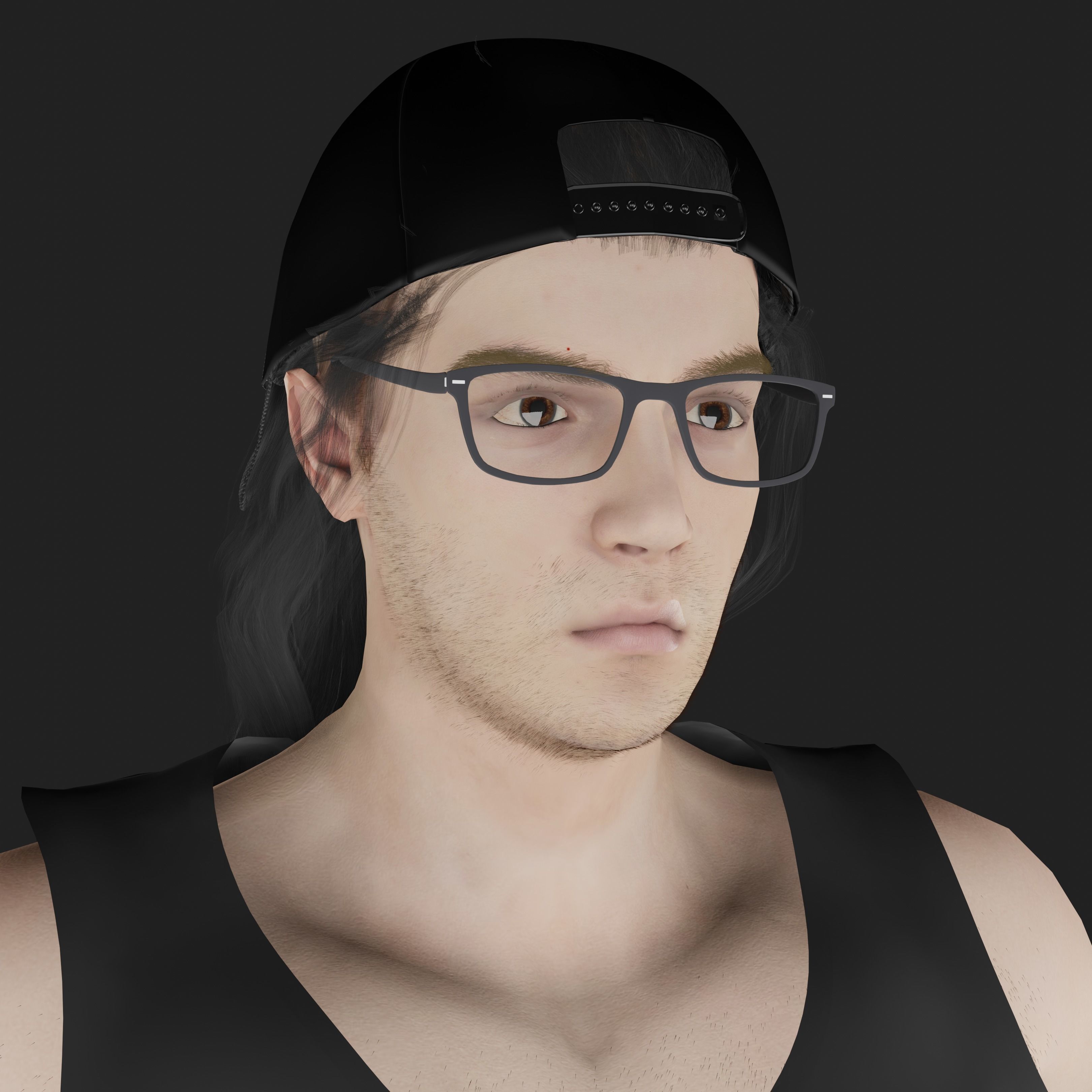 Alex Henderson Low-poly 3D model_6