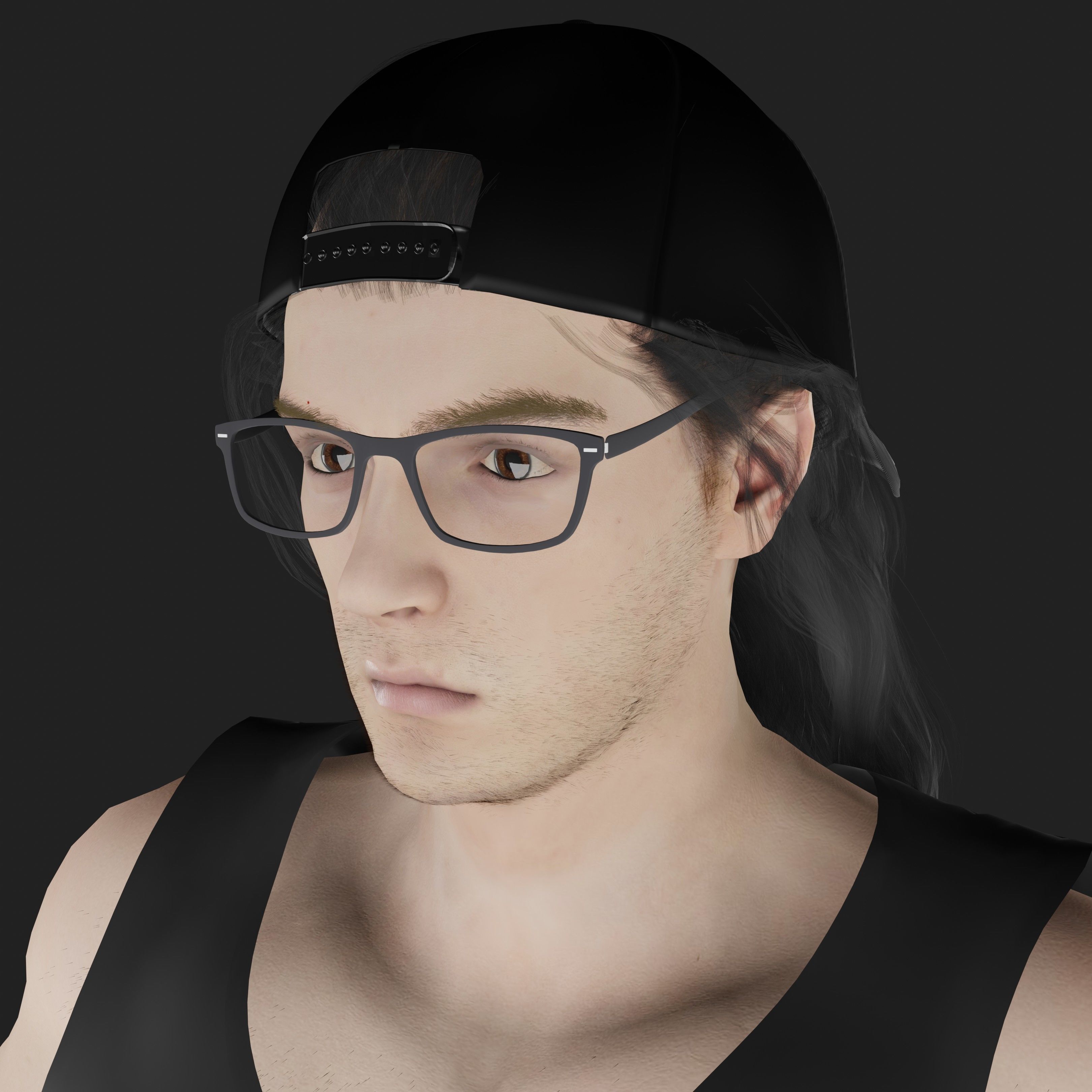 Alex Henderson Low-poly 3D model_18