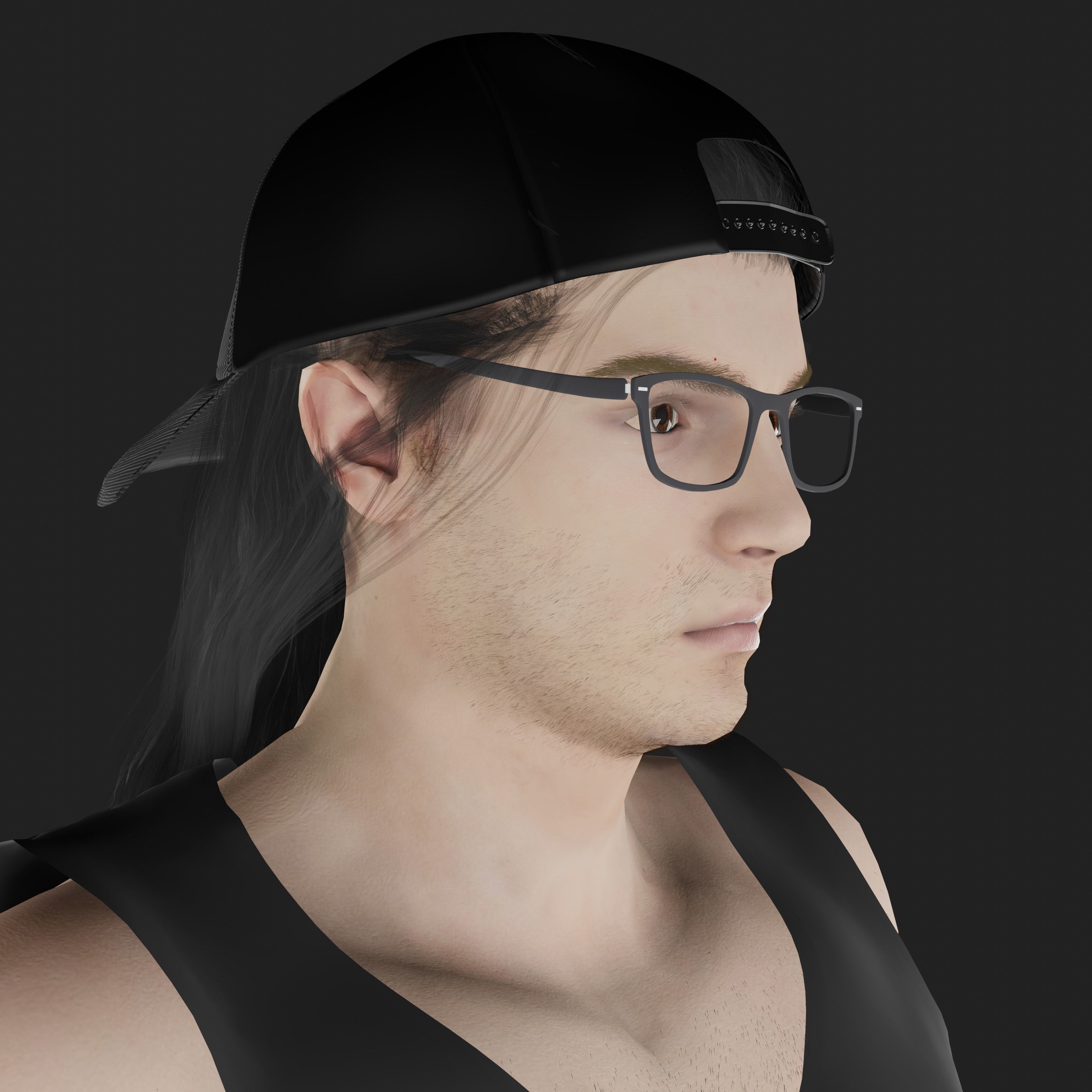 Alex Henderson Low-poly 3D model_7