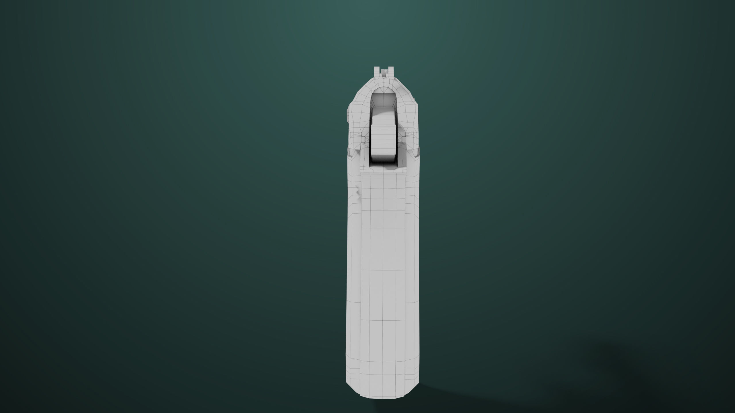 Pistol 05 Black Generic All PBR Unity UE Textures Included Low-poly 3D model_45