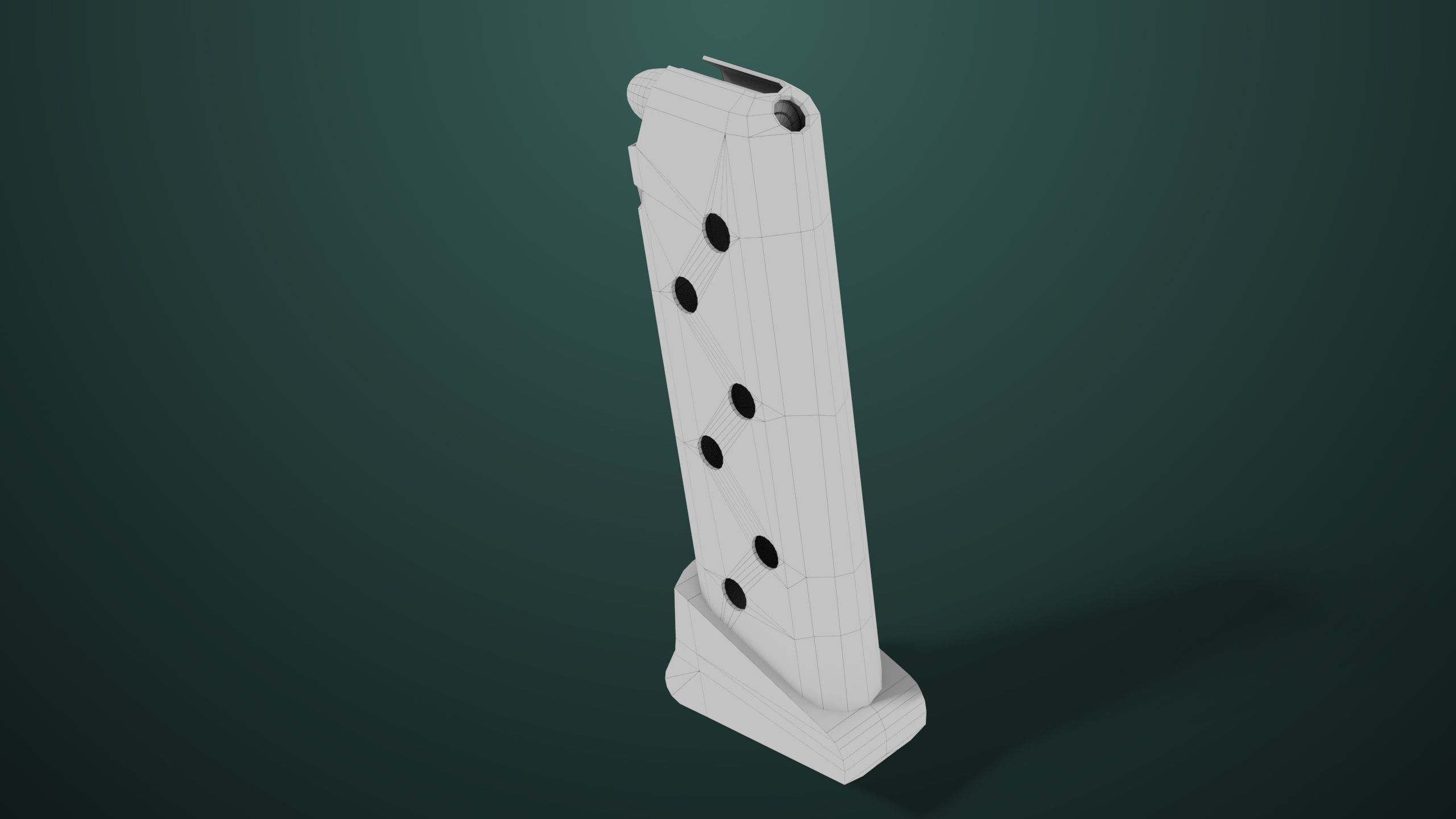 Pistol 05 Black Generic All PBR Unity UE Textures Included Low-poly 3D model_50