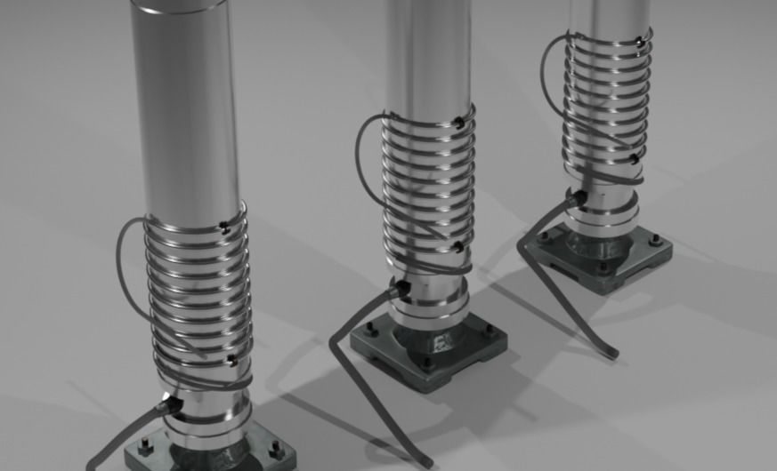 Uranium gas centrifuges 3D model_3