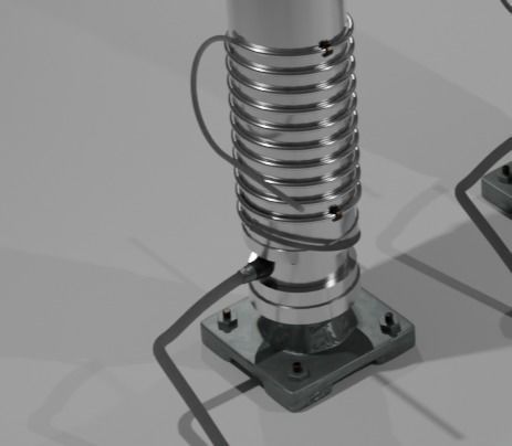 Uranium gas centrifuges 3D model_1