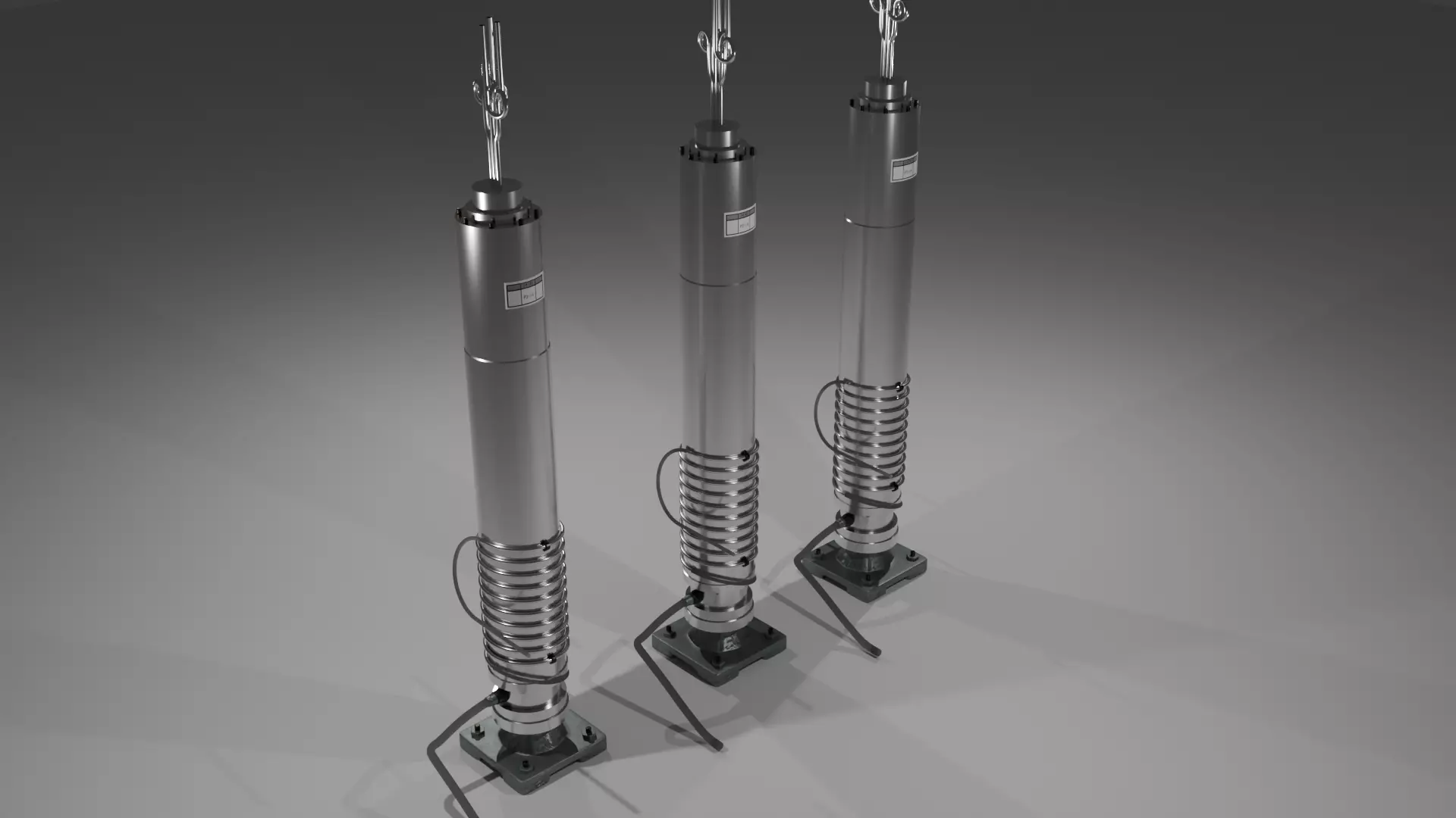 Uranium gas centrifuges 3D model_0