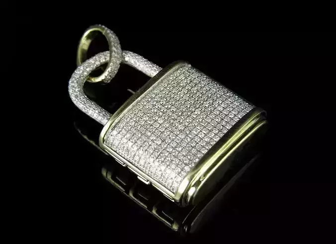LOCK DIAMOND PENDANT