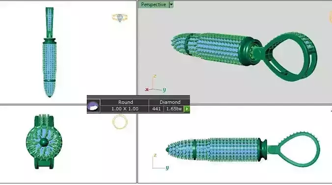 AK-47 Bullet Pendant Mens