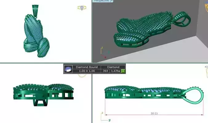 Prayer Hands Pendant