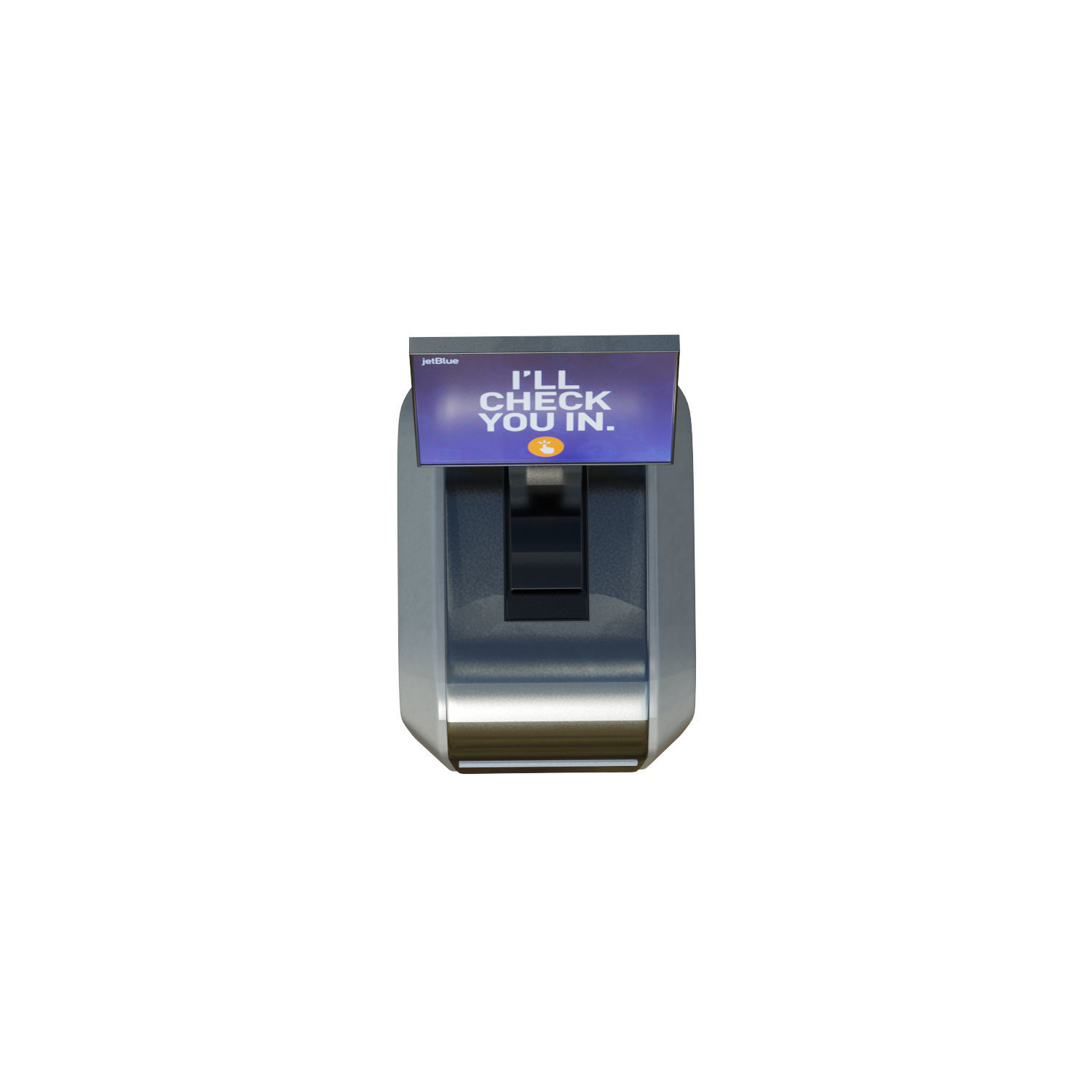 Self-checkin Kiosk Low-poly 3D model_10