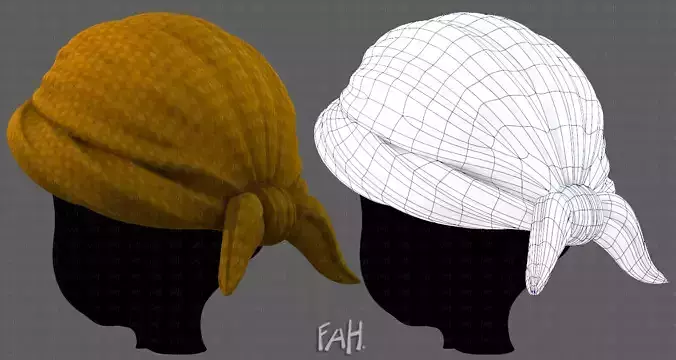 Cap V77 Low-poly 3D model