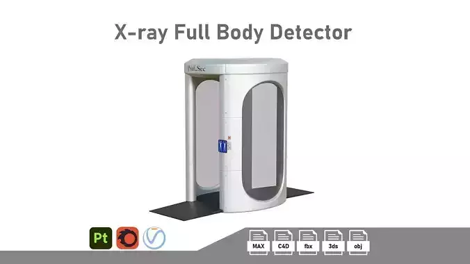 Airport X-ray Full Body Low-poly 3D model