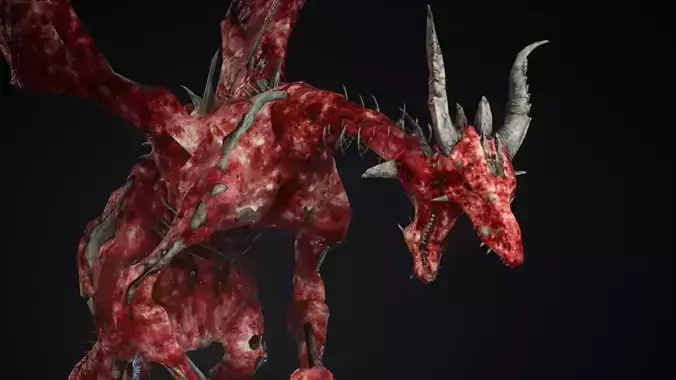 Dragon 5 UE4 and Unity Low-poly 3D model