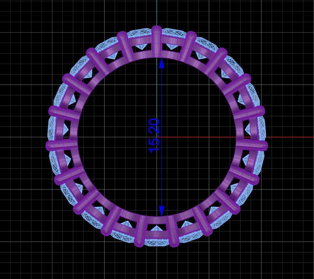 Ring tif style etr forev infinity 1 3D print model_6