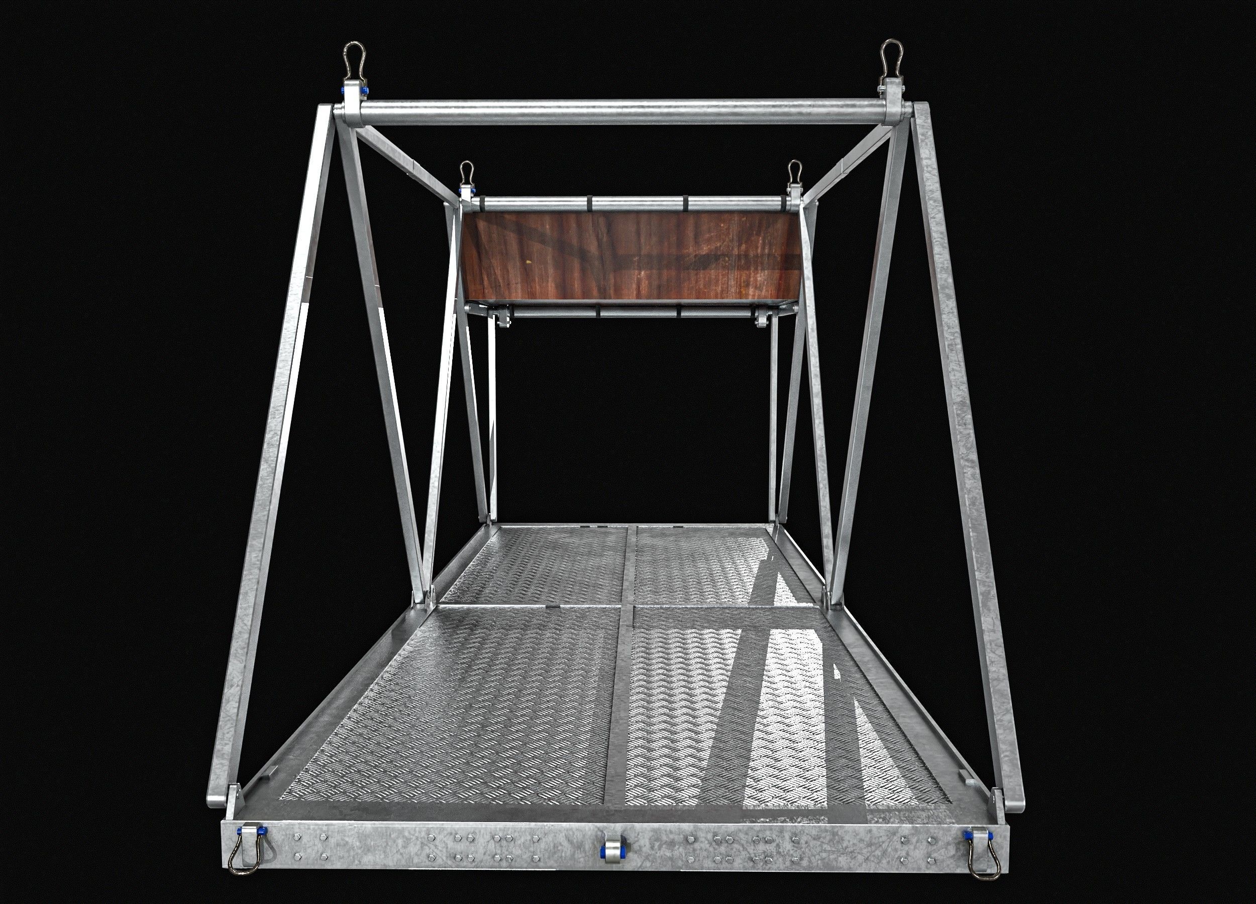 Airdrop Vehicle Cage Low-poly 3D model_3