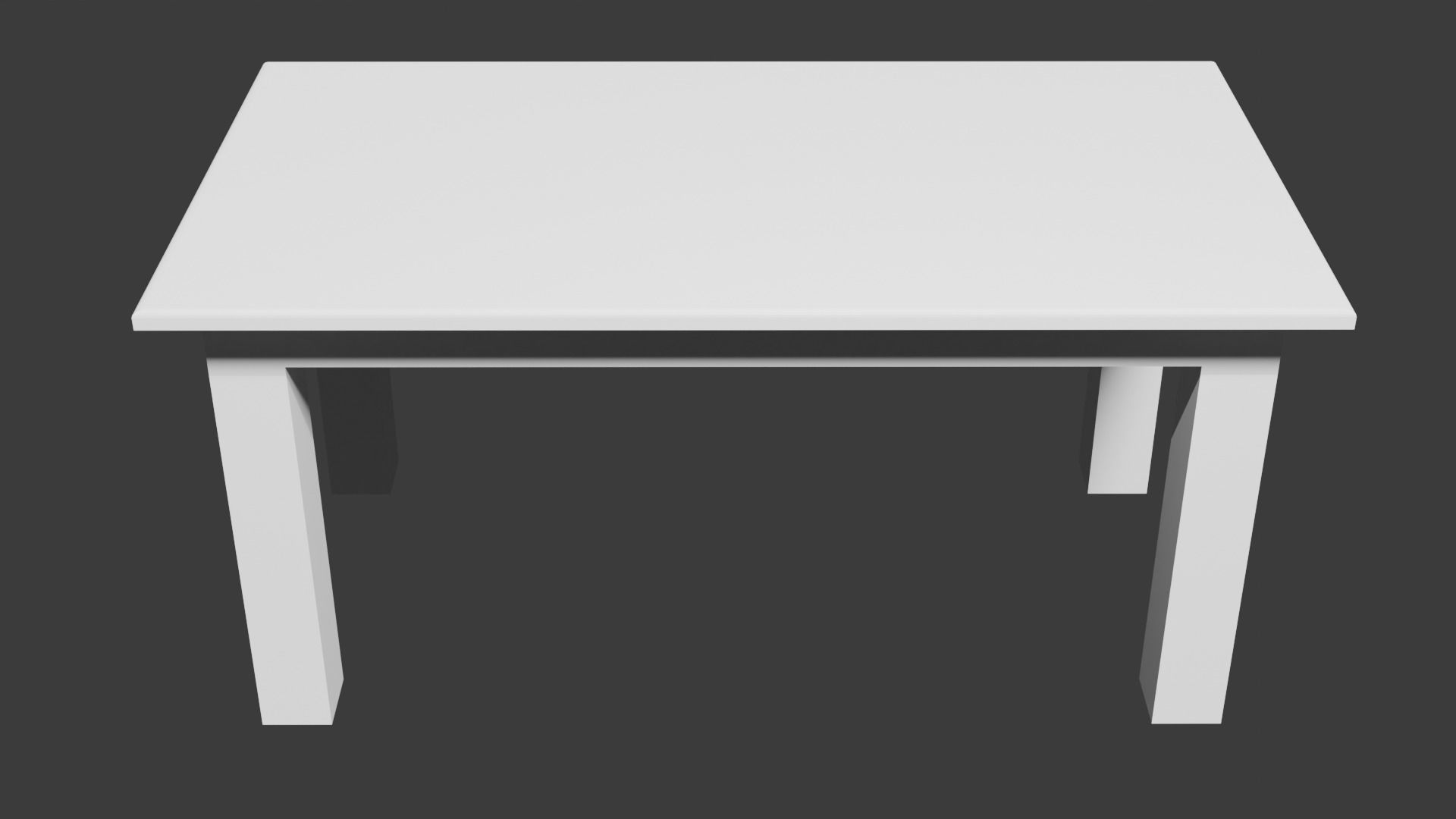 Old Style Table Low-poly 3D model_5
