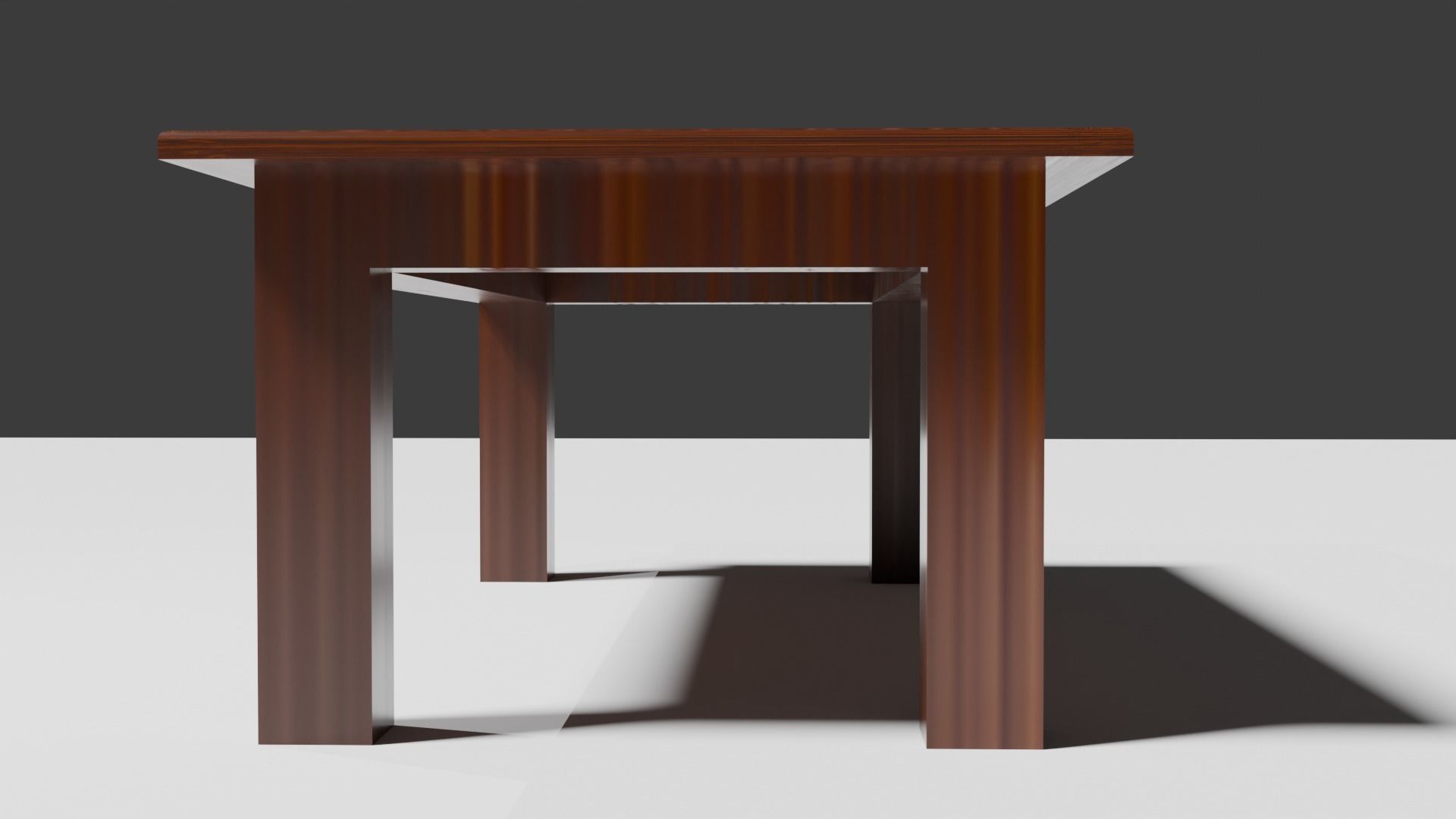 Old Style Table Low-poly 3D model_4